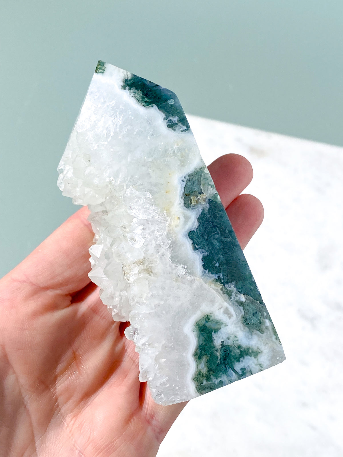 Druzy Moss Agat Torn (Nr. 5)