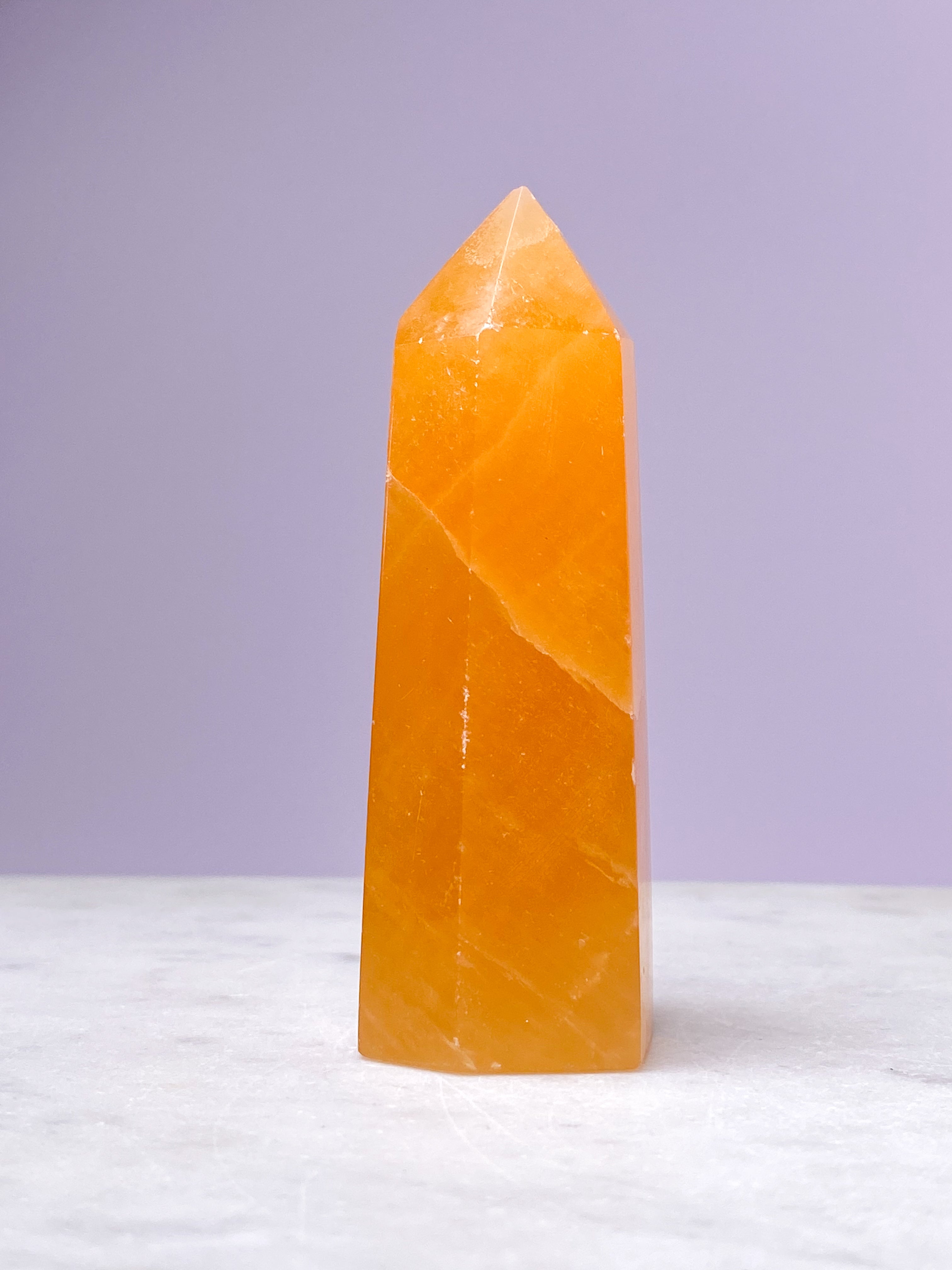 Orange Calcit Tårn (Nr. 2)