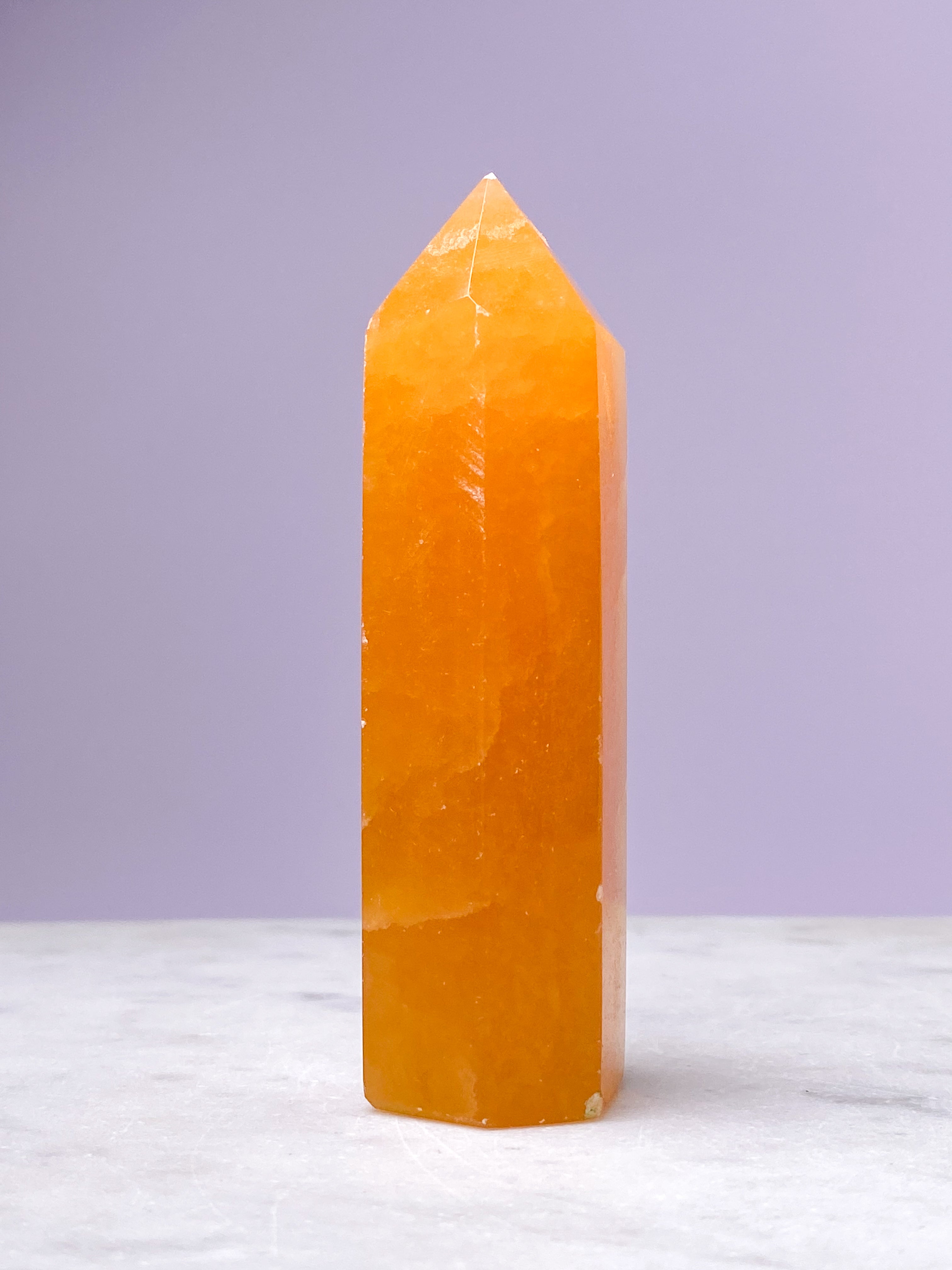 Orange Calcit Tårn (Nr. 3)