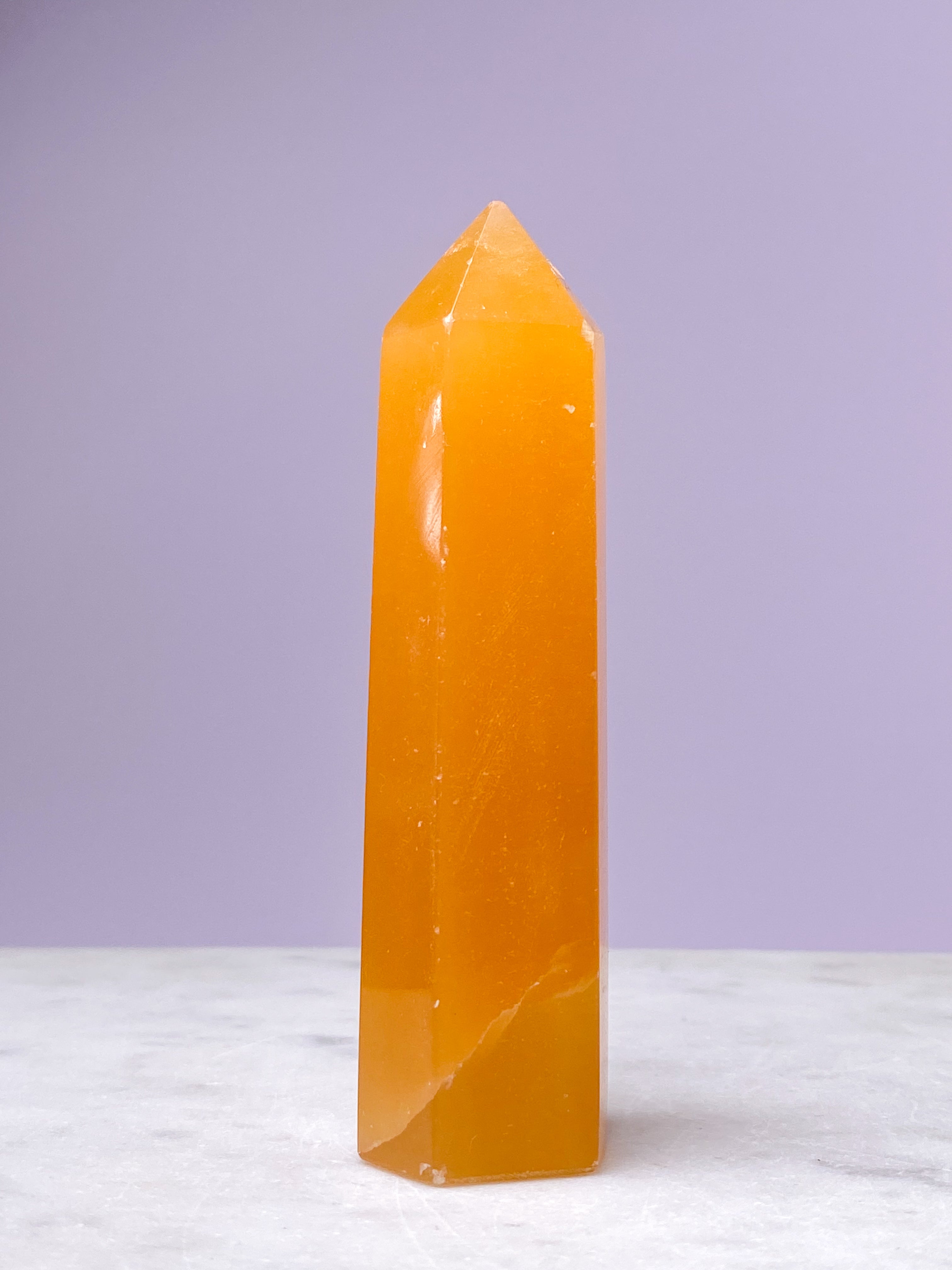 Orange Calcit Tårn (Nr. 4)