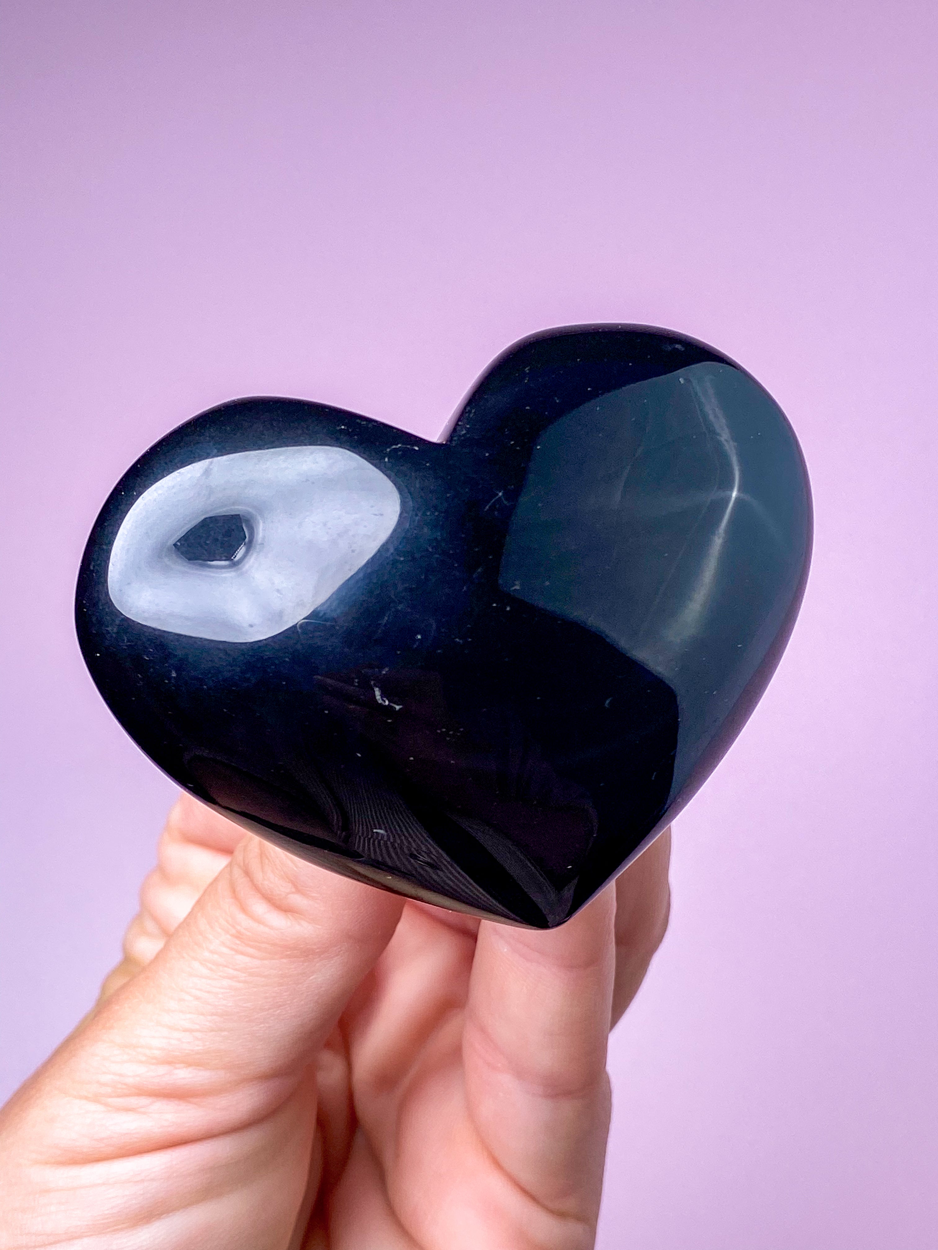 Regnbue Obsidian Hjerte (Nr. 4)