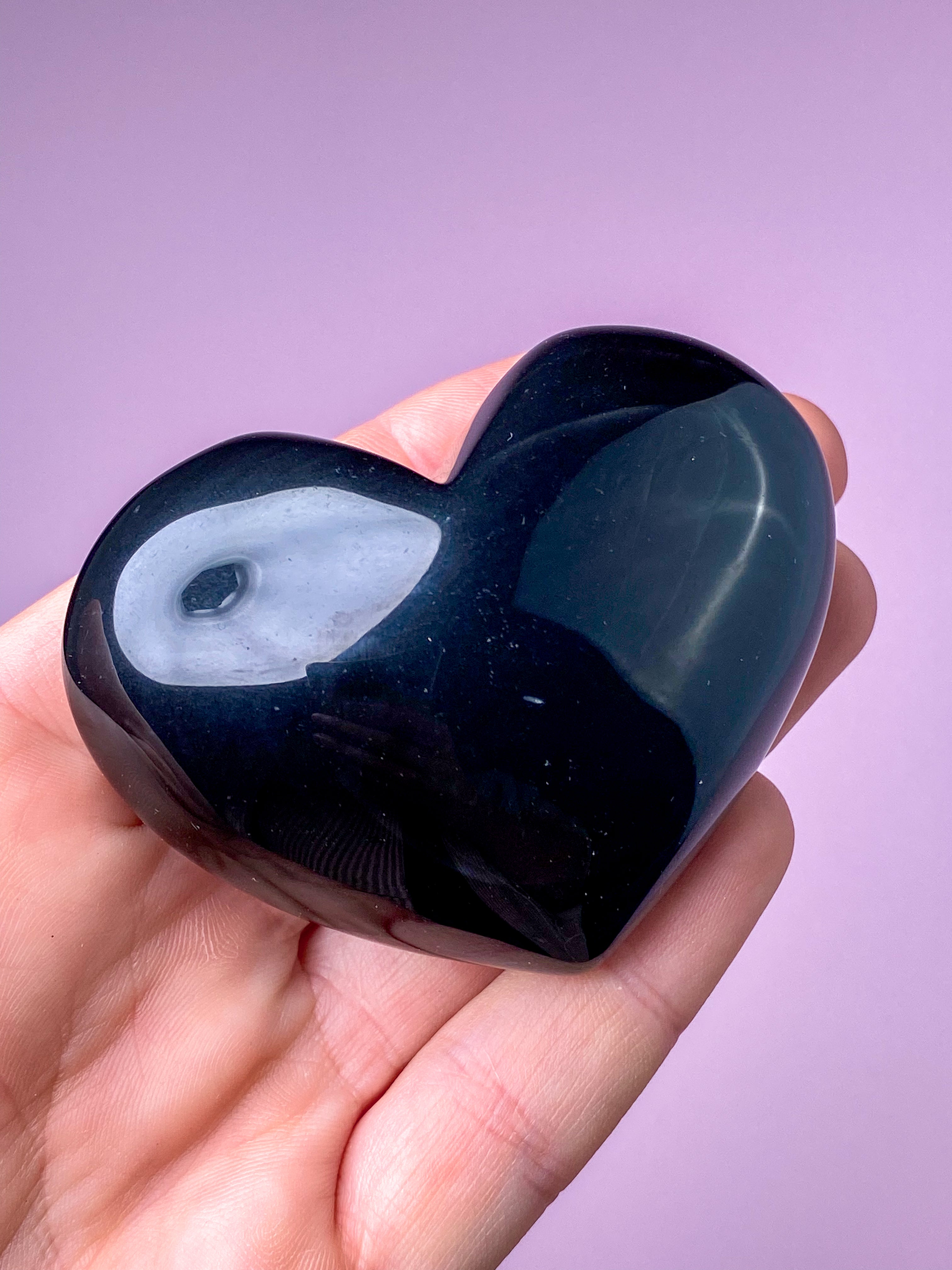 Regnbue Obsidian Hjerte (Nr. 4)