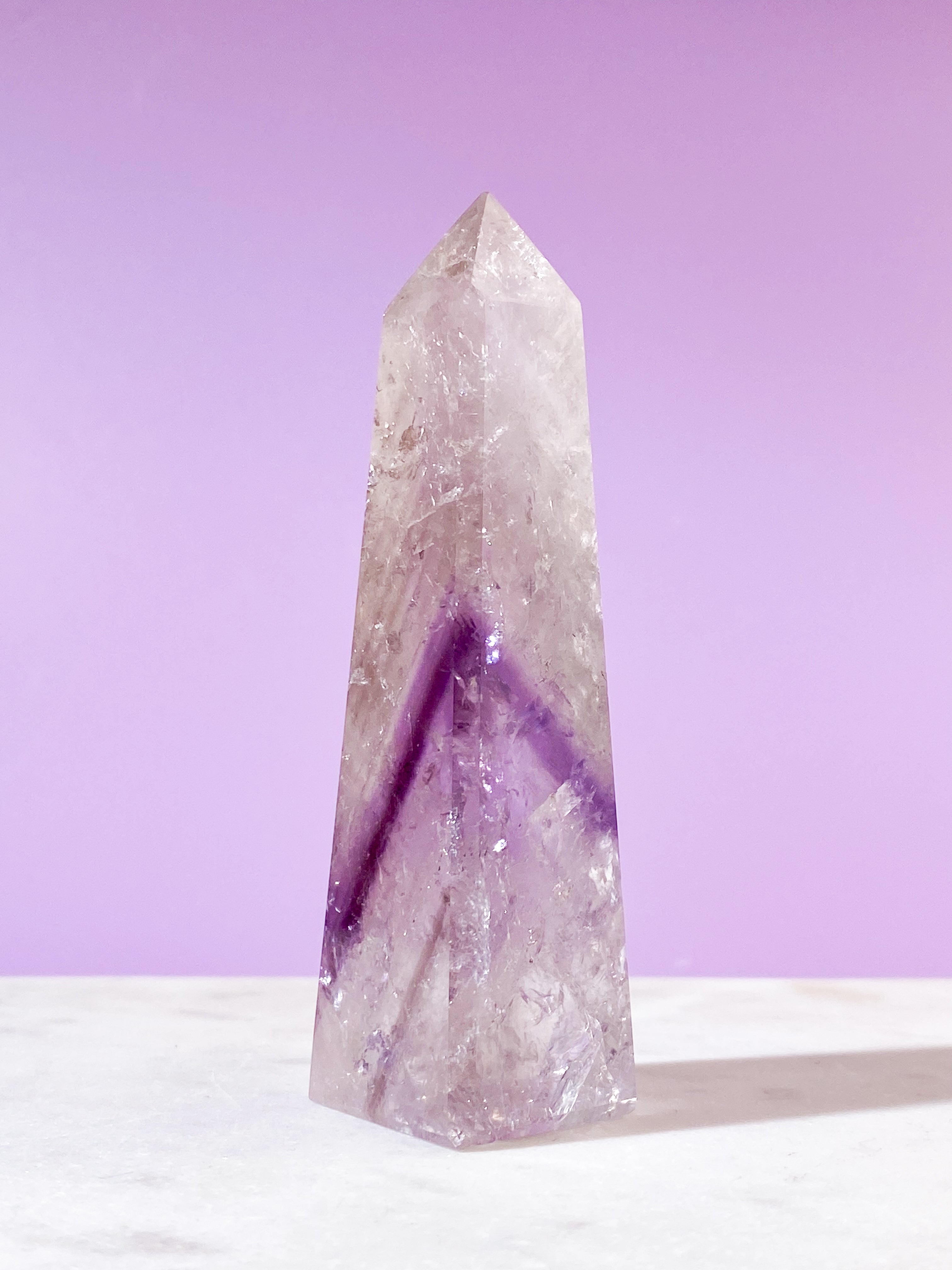 Smokey Phantom Ametist Obelisk (nr 1)