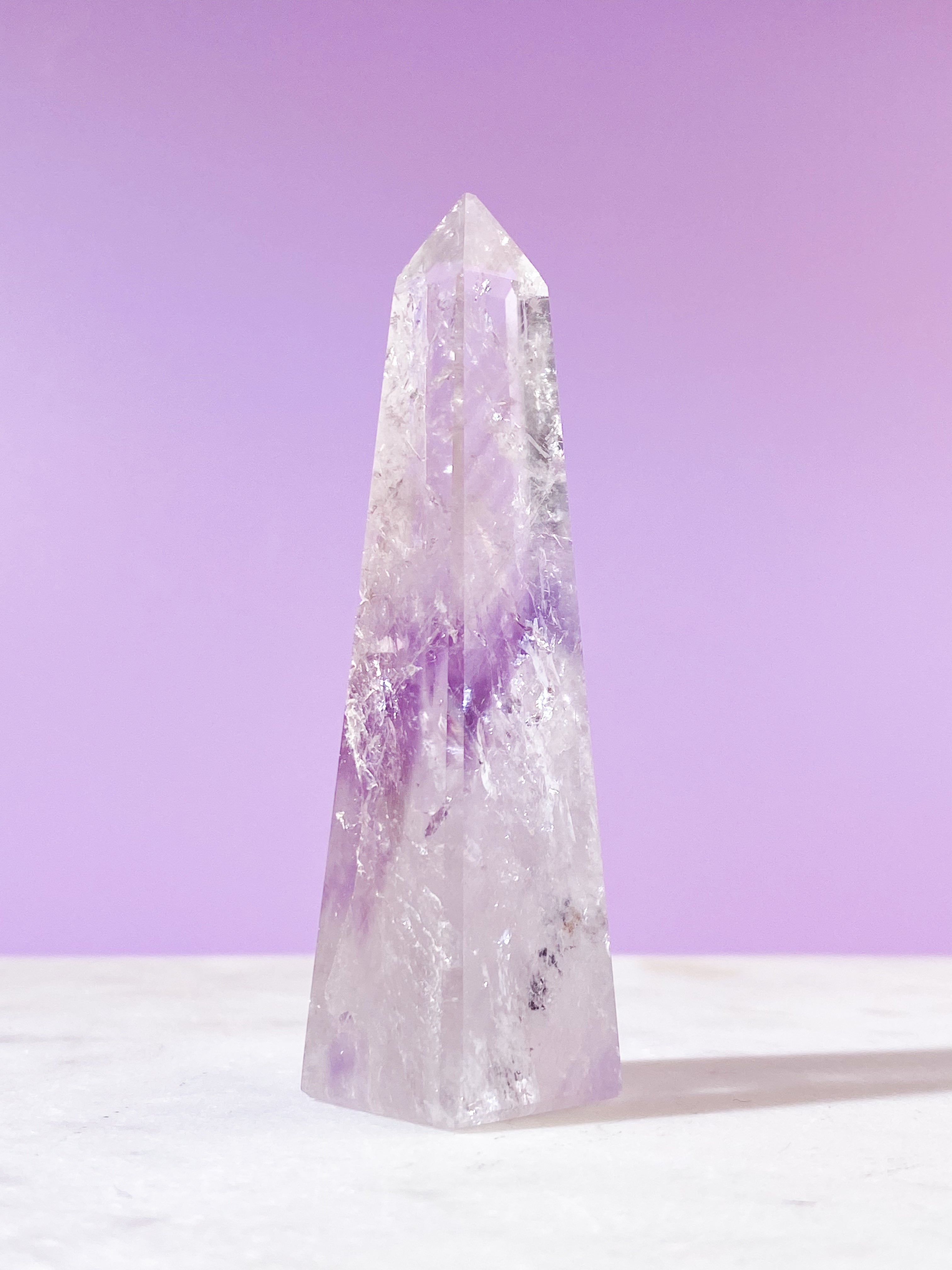 Smokey Phantom Ametist Obelisk (nr 8)