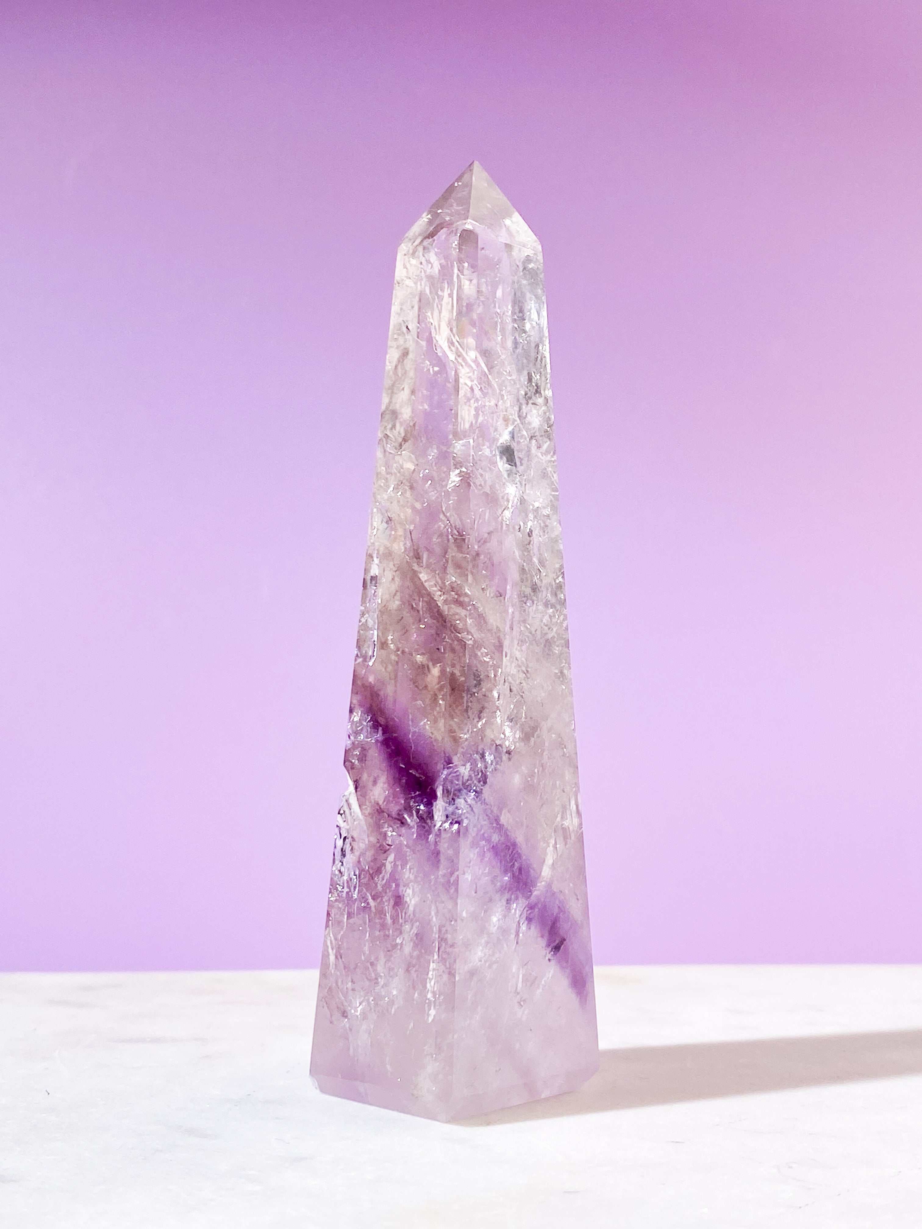 Smokey Phantom Ametist Obelisk (nr 10)