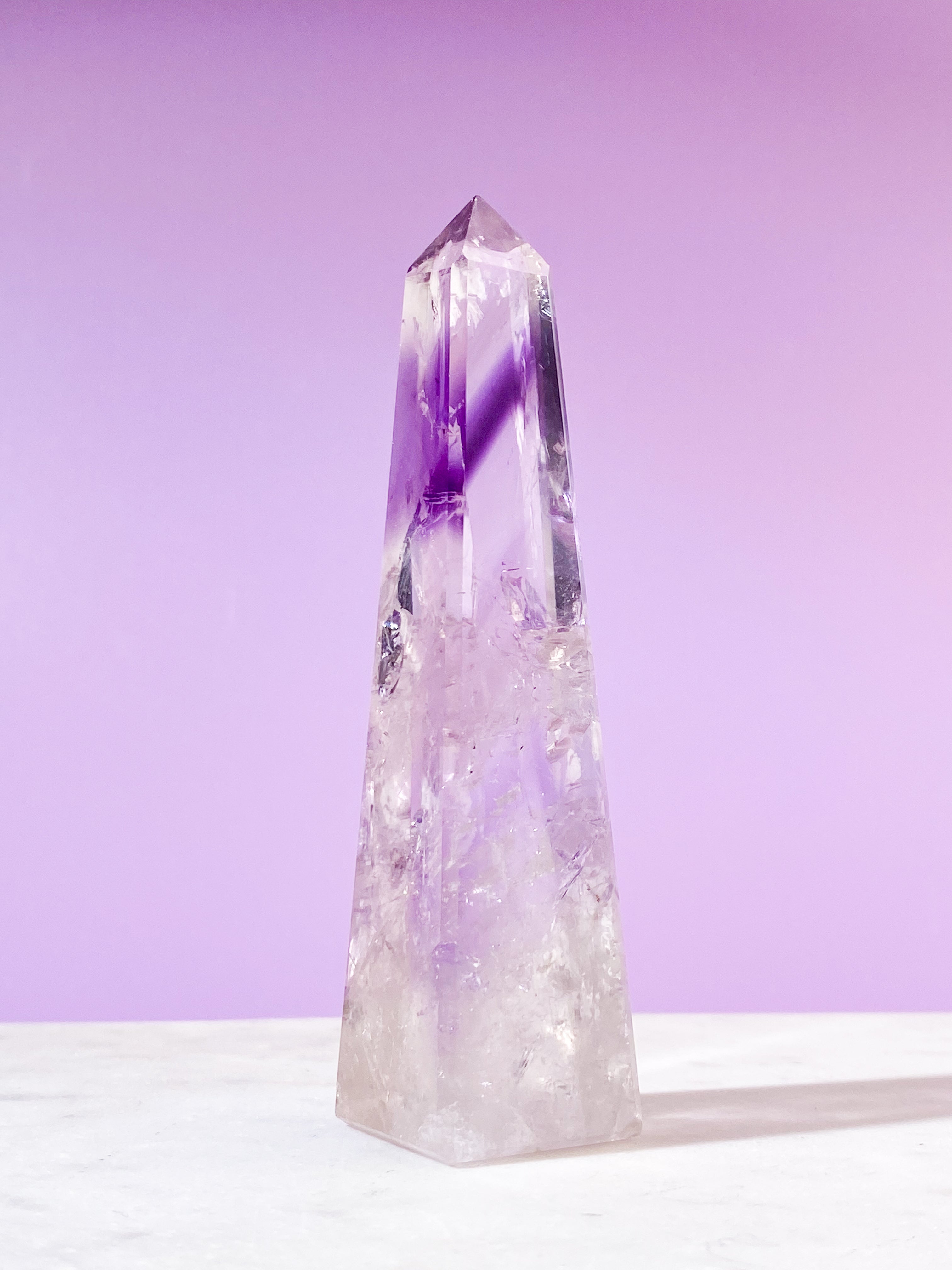 Smokey Phantom Ametist Obelisk (nr 11)