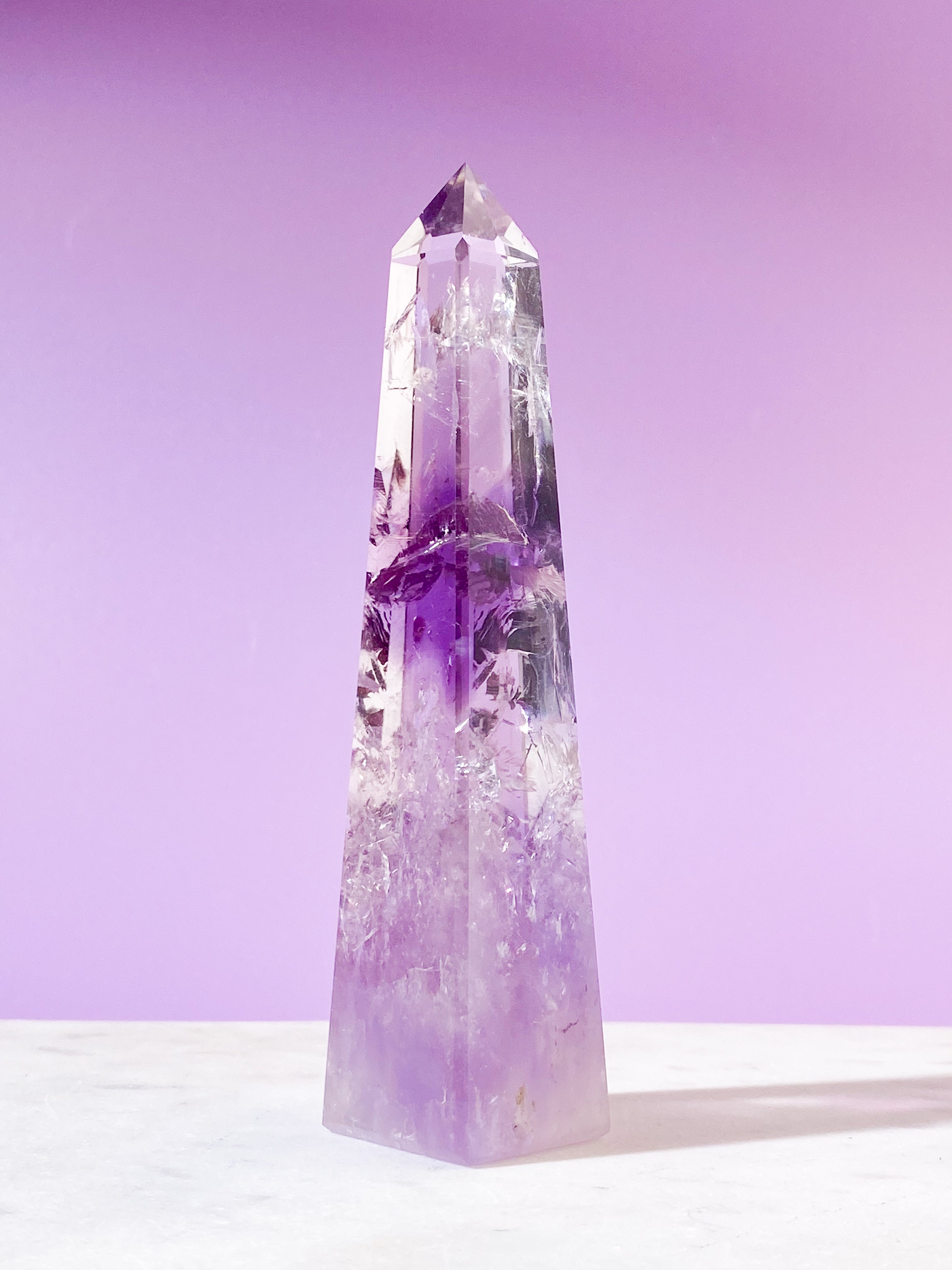 Smokey Phantom Ametist Obelisk (nr 16)