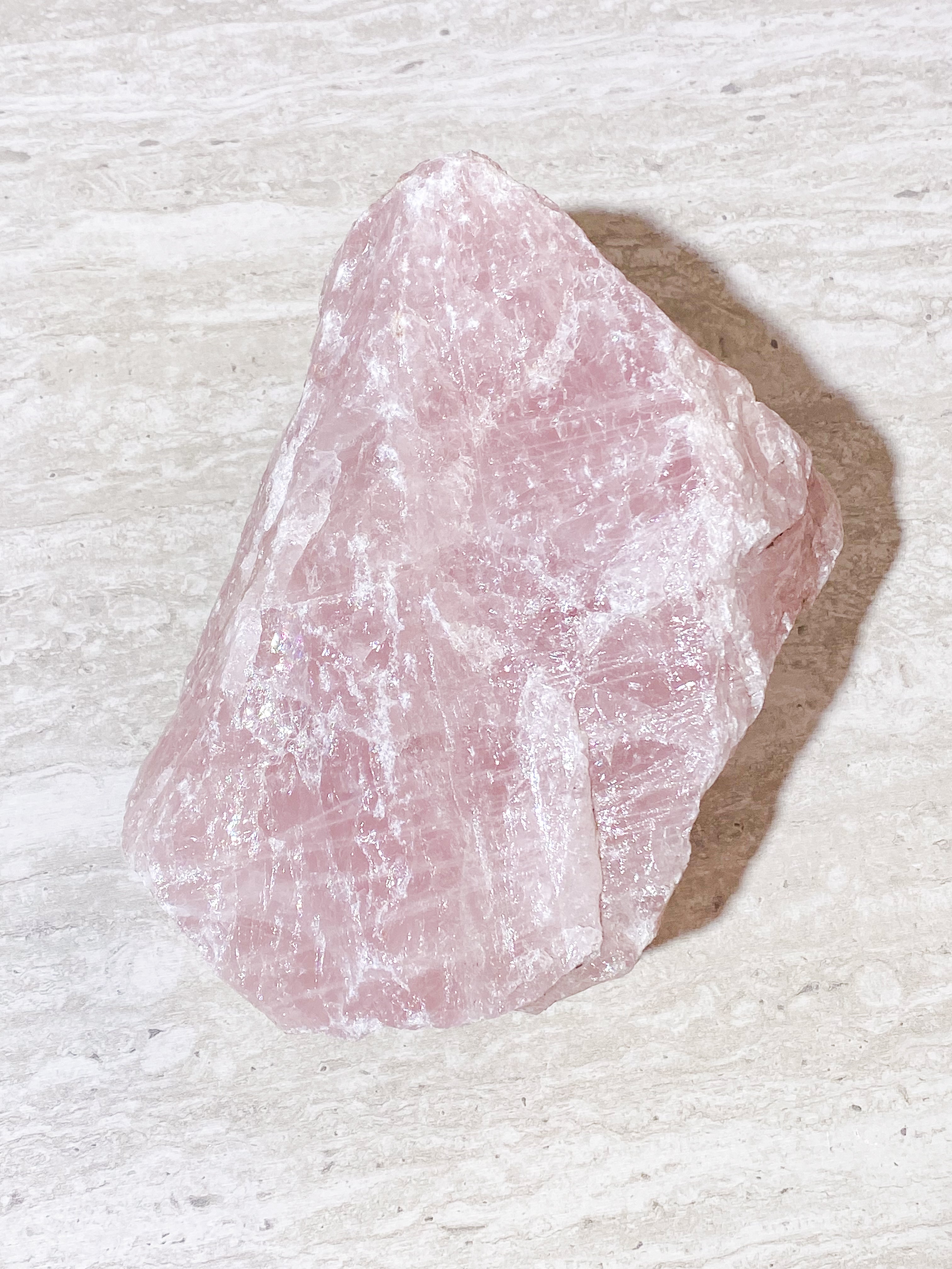 Jättestor Rå Rosenkvarts (Nr. 4) 3,8 kg.