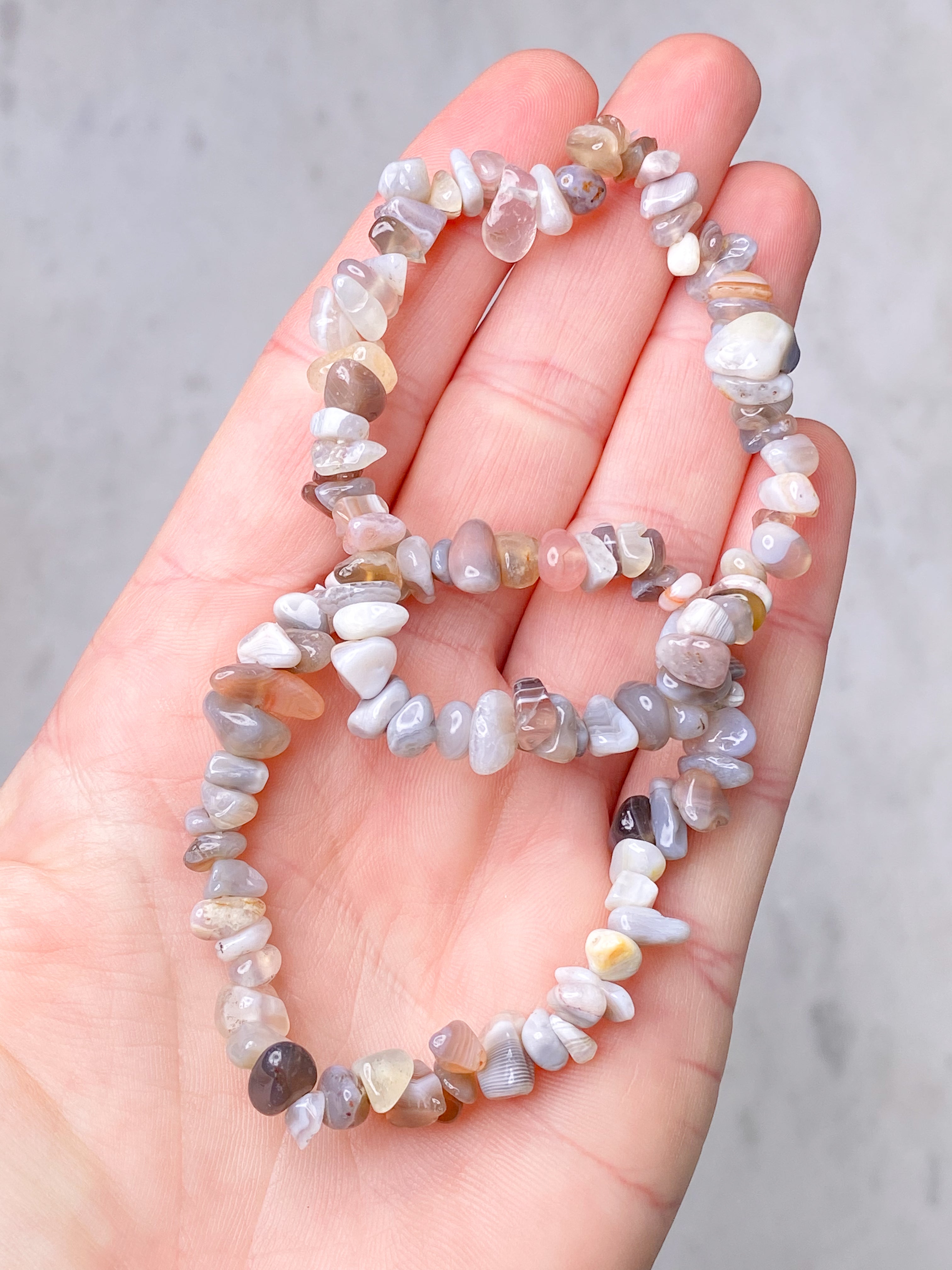 Armband med Botswana Agatflis