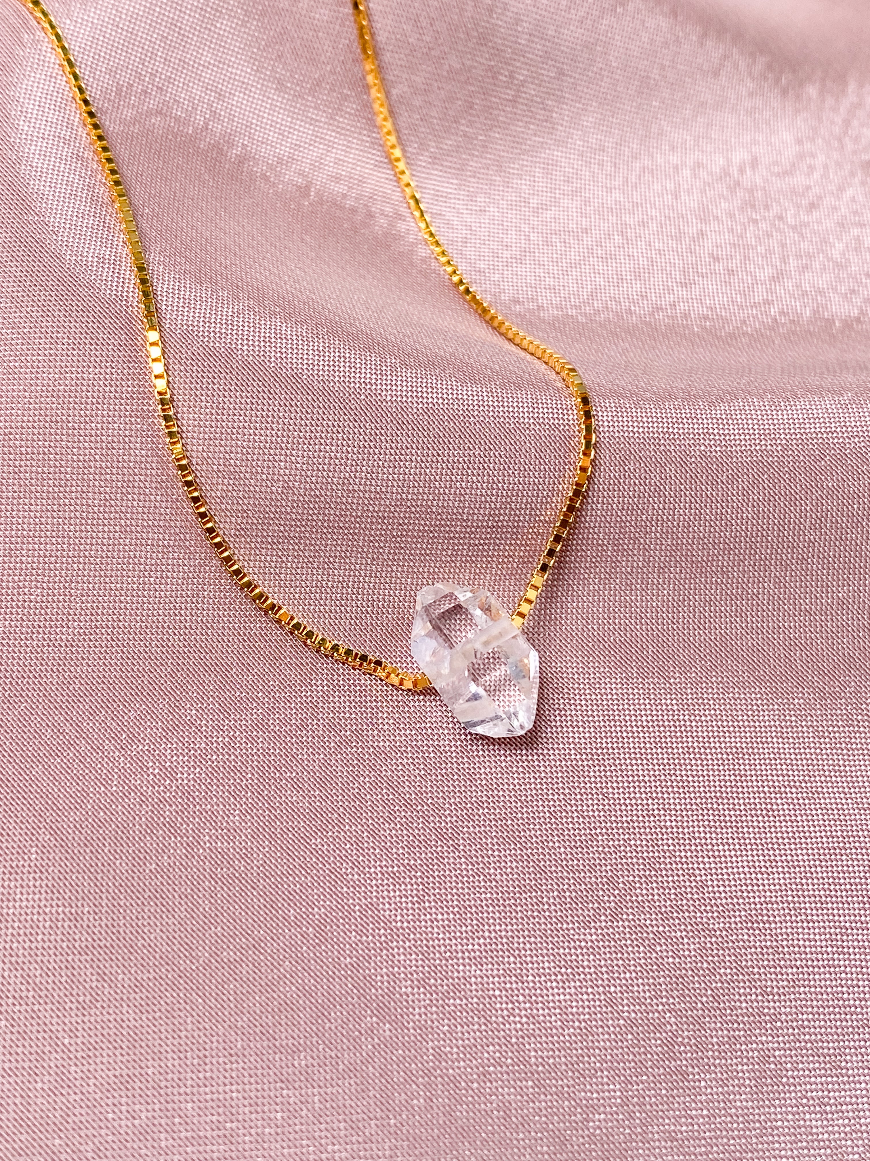 Herkimer diamanthalsband (nr 1) exklusiv kvalitet