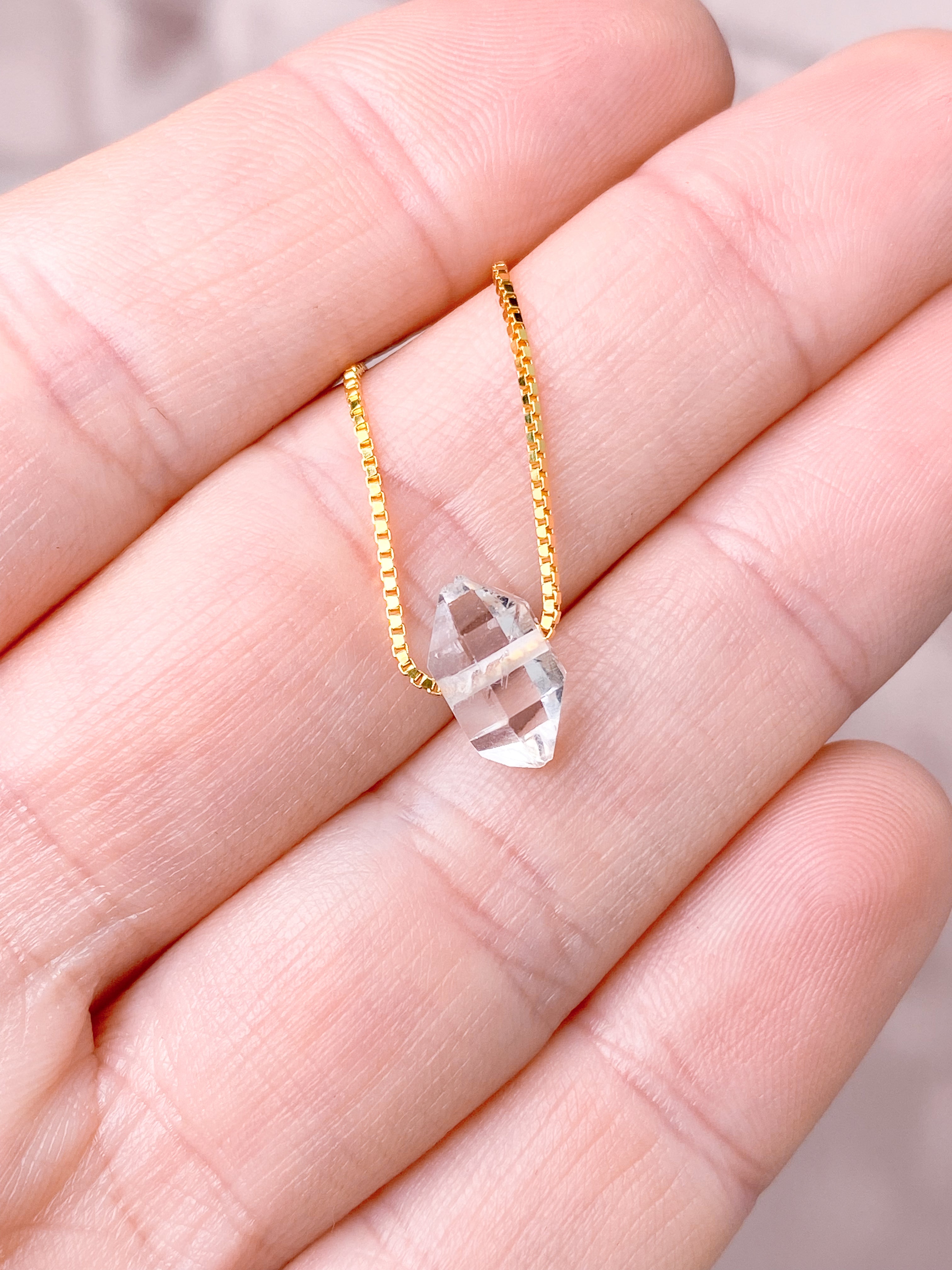 Herkimer diamanthalsband (nr 1) exklusiv kvalitet