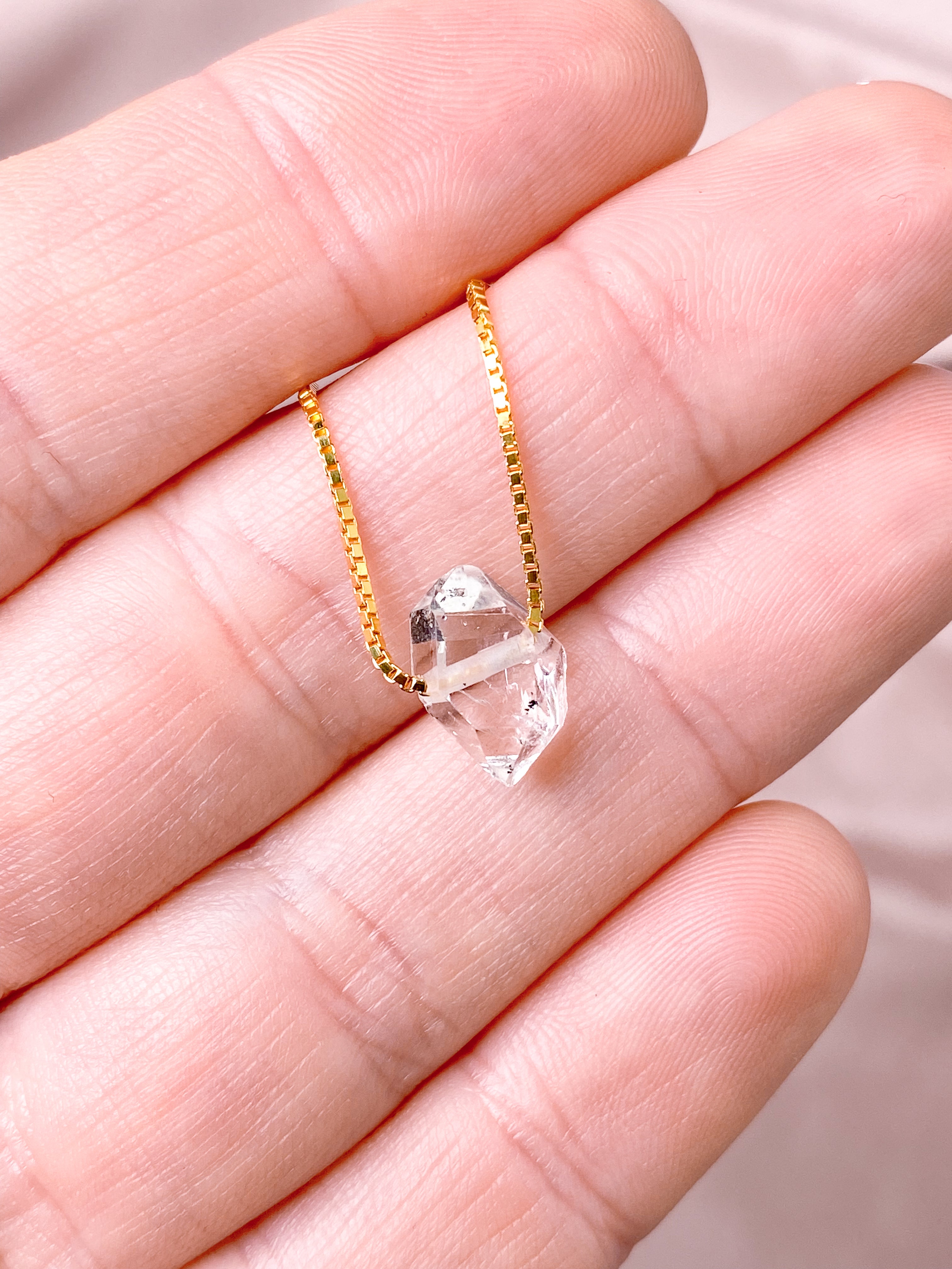 Herkimer diamanthalsband (nr 1) exklusiv kvalitet