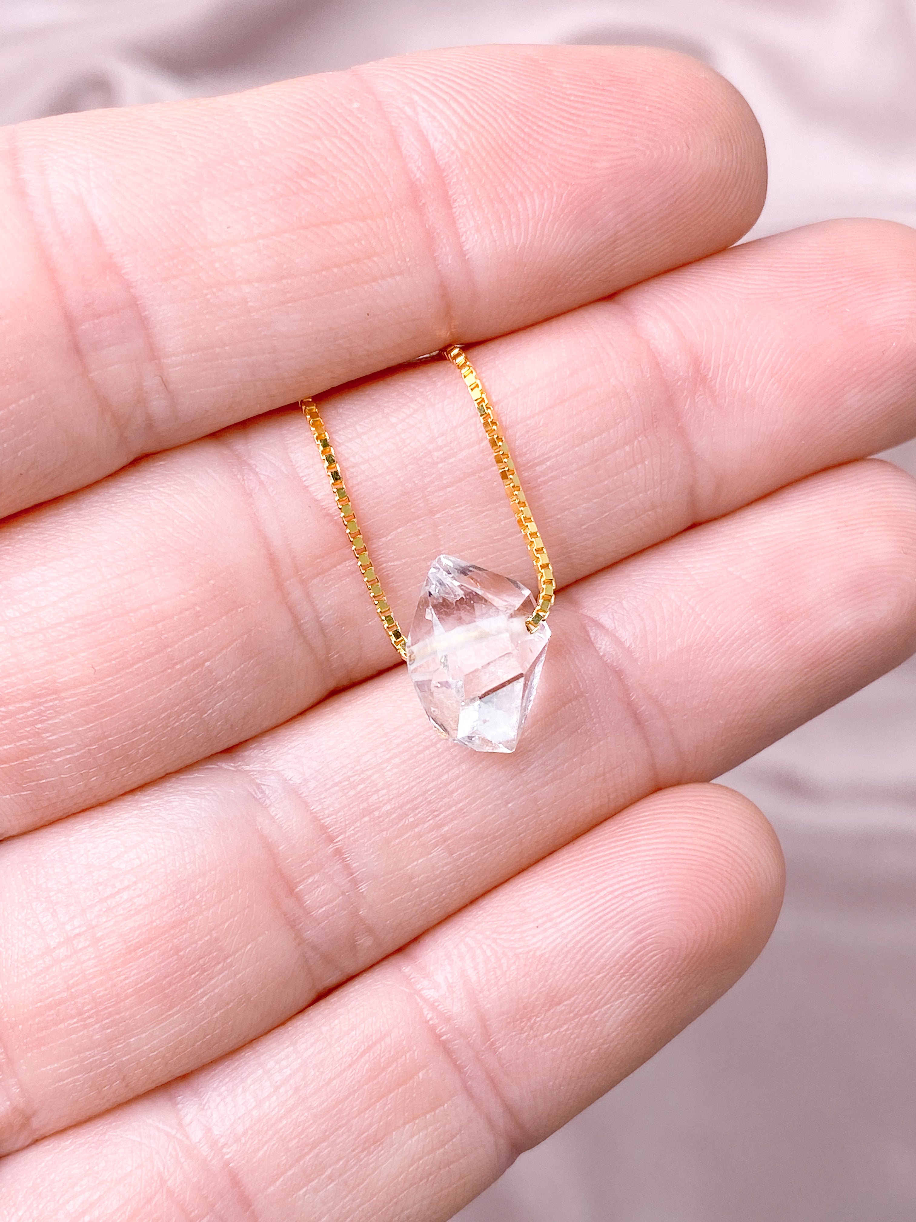 Herkimer diamanthalsband (nr 1) exklusiv kvalitet