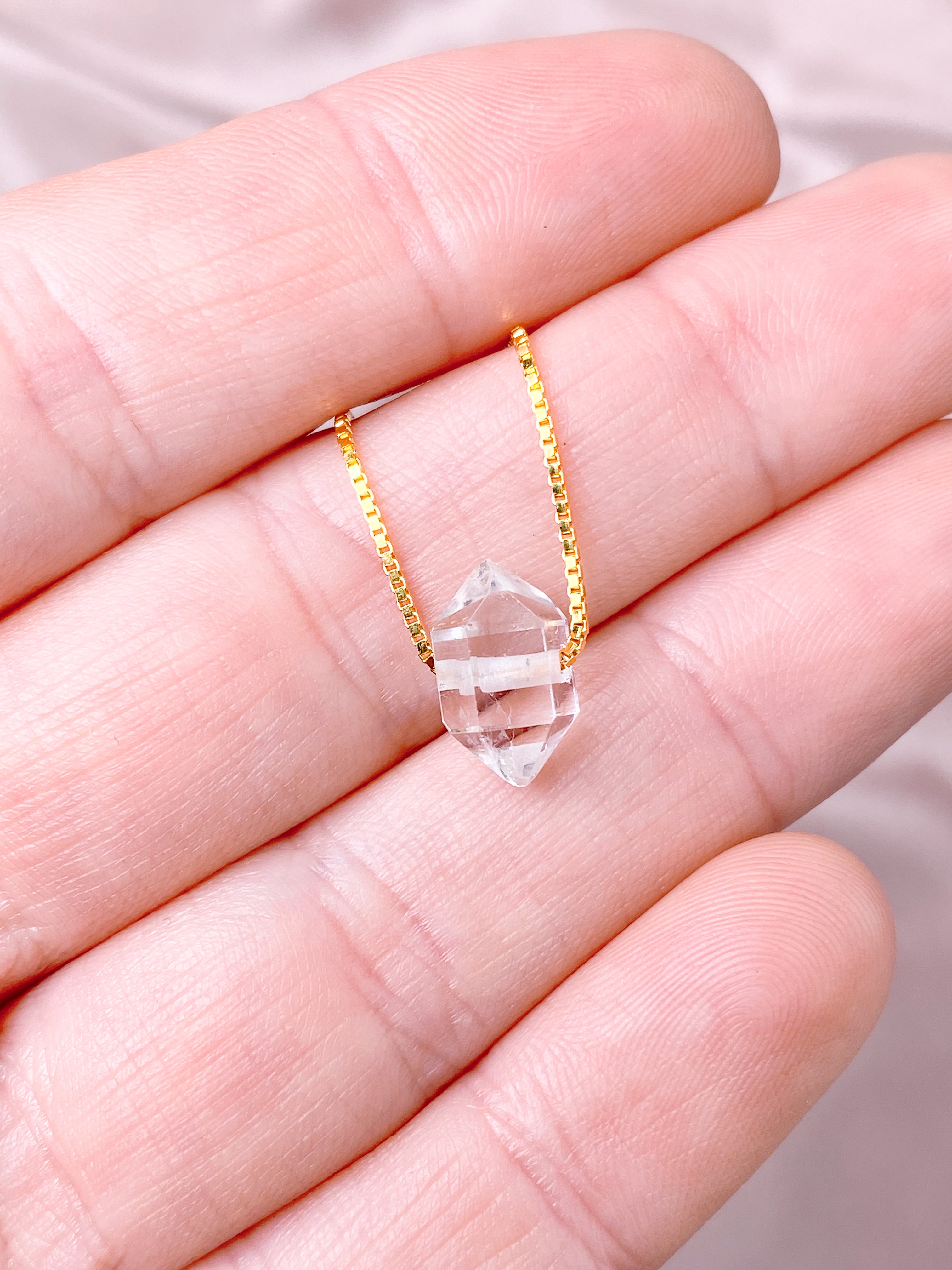 Herkimer diamanthalsband (nr 1) exklusiv kvalitet