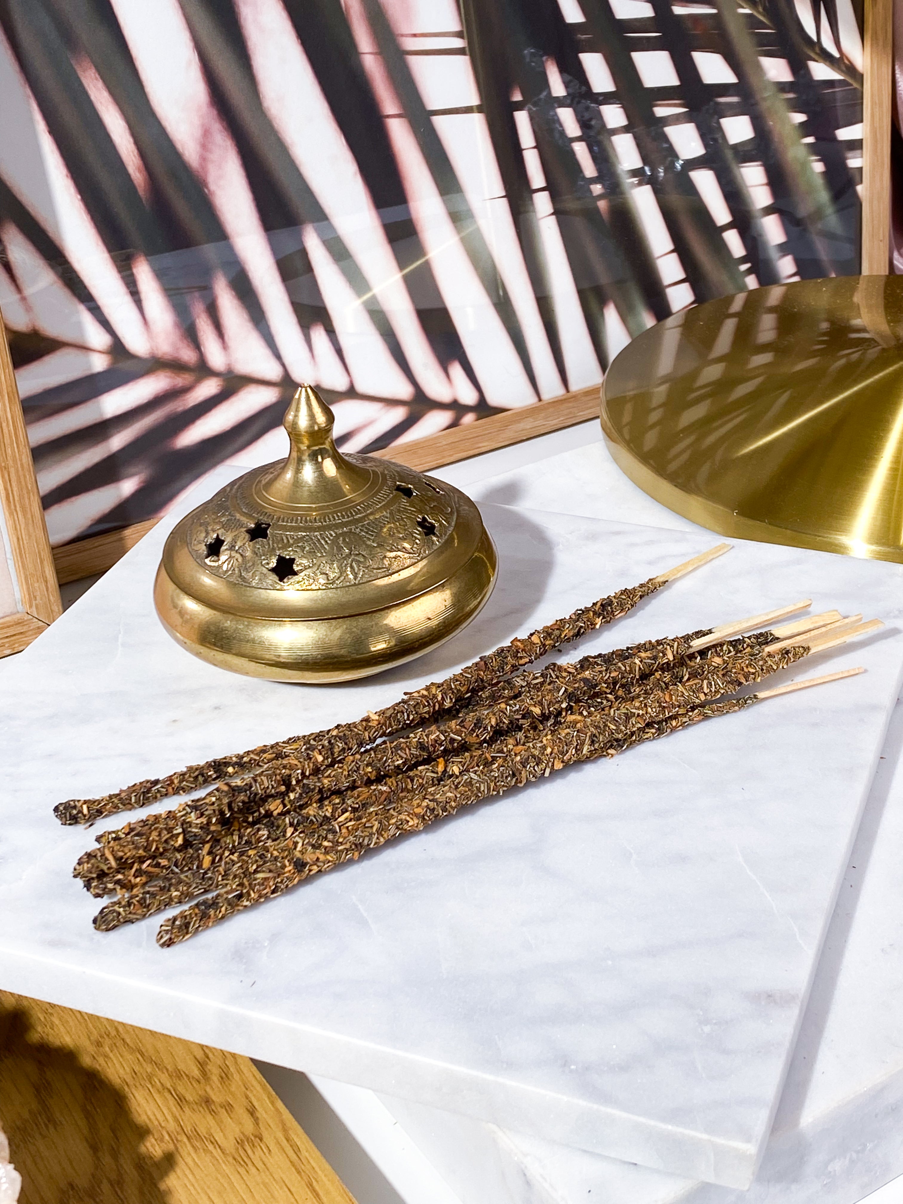 Rökelsepinnar med rosmarin och Palo Santo (8 st.)