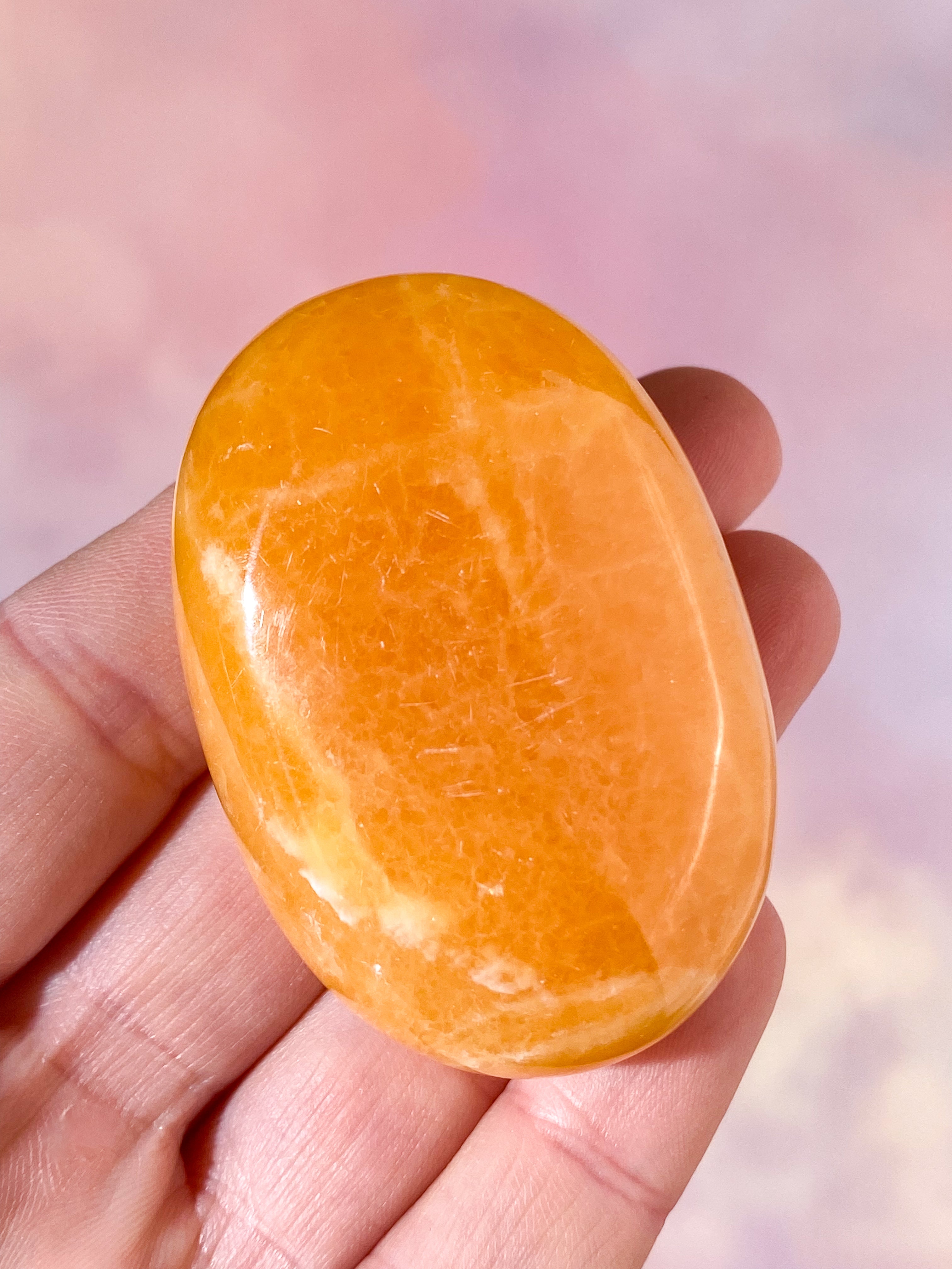 Orange Kalcit Palmsten (Nr. 13)