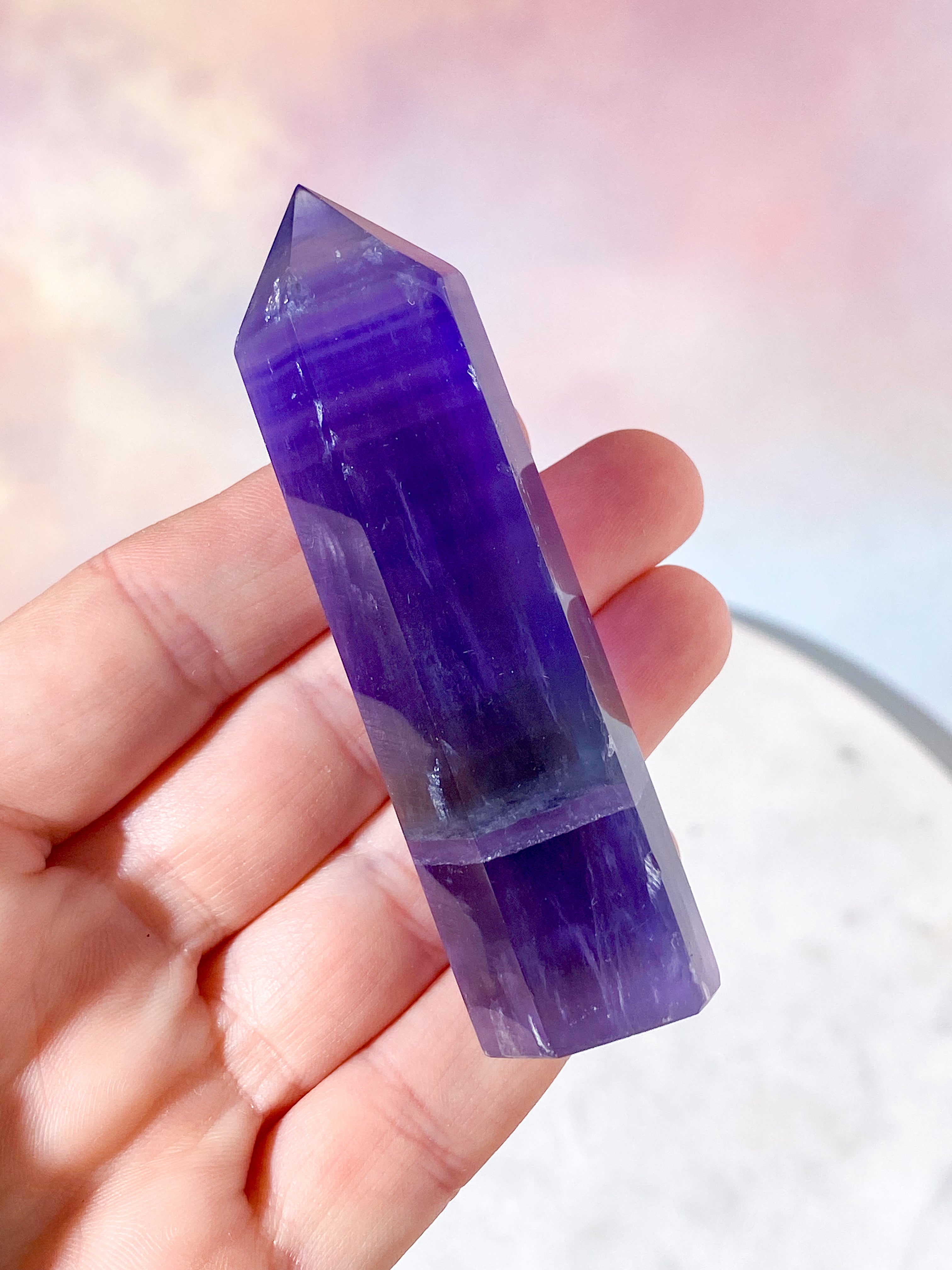 Indigo Fluorit Tårn (Nr. 6)