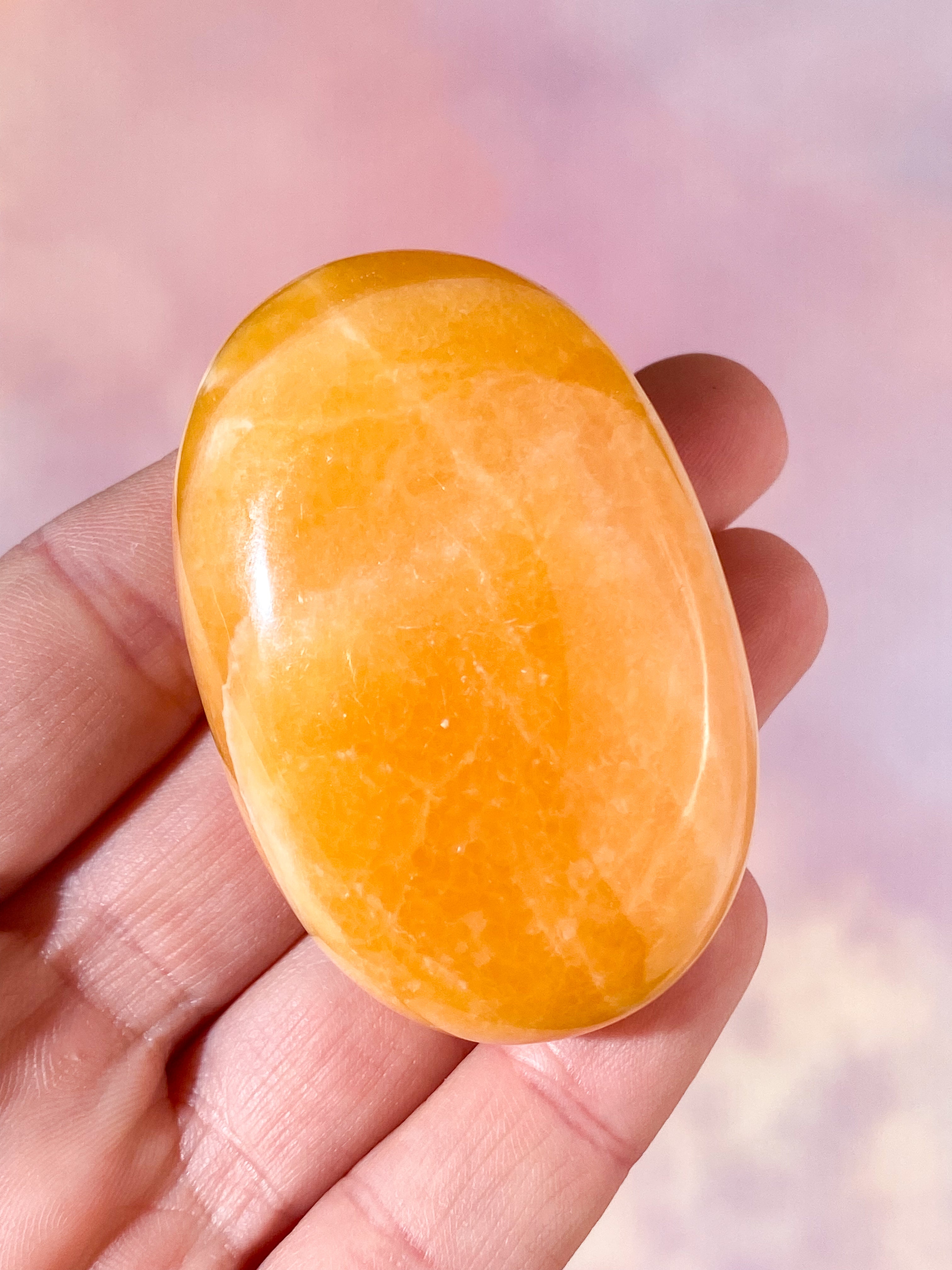 Orange Kalcit Palmsten (Nr. 17)