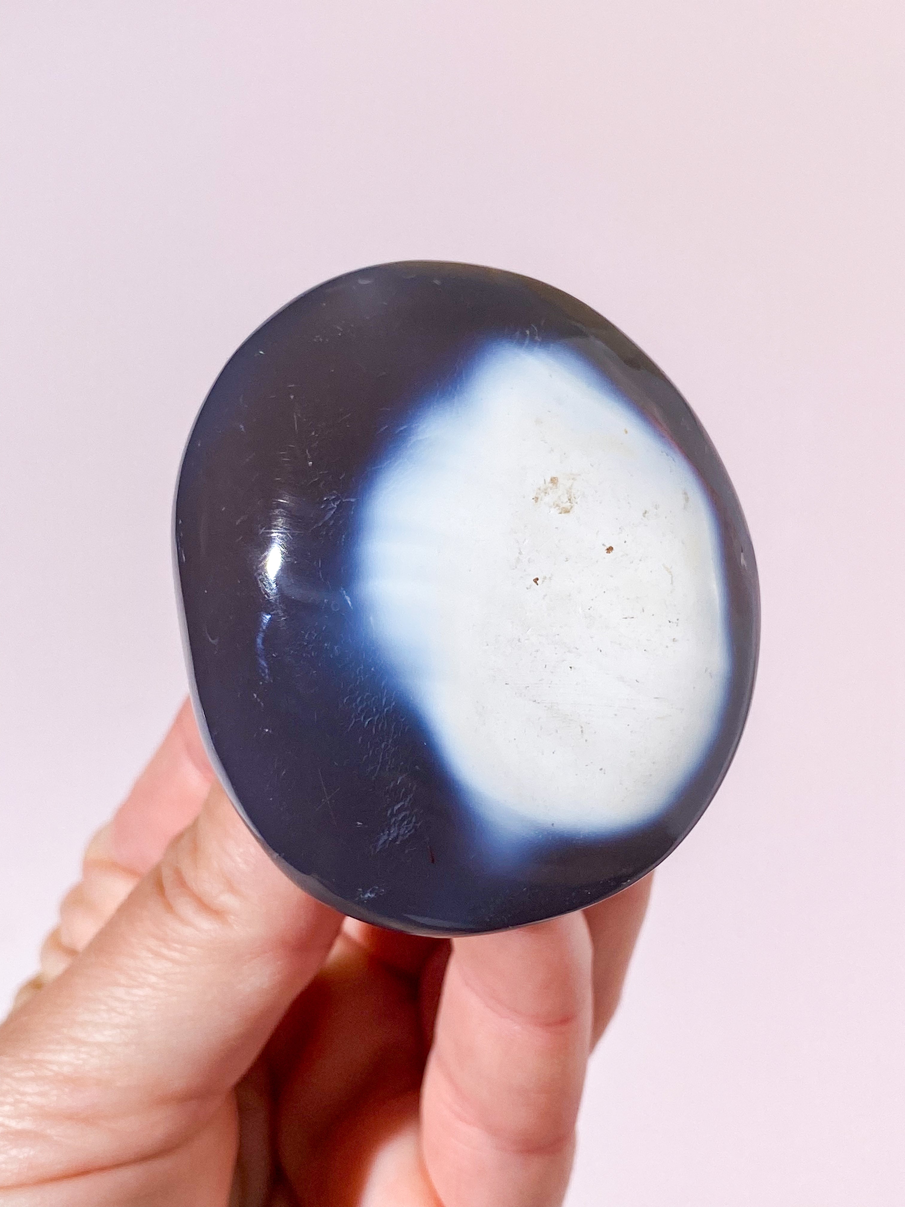 Orca Agat Palmstone (Nr. 2)