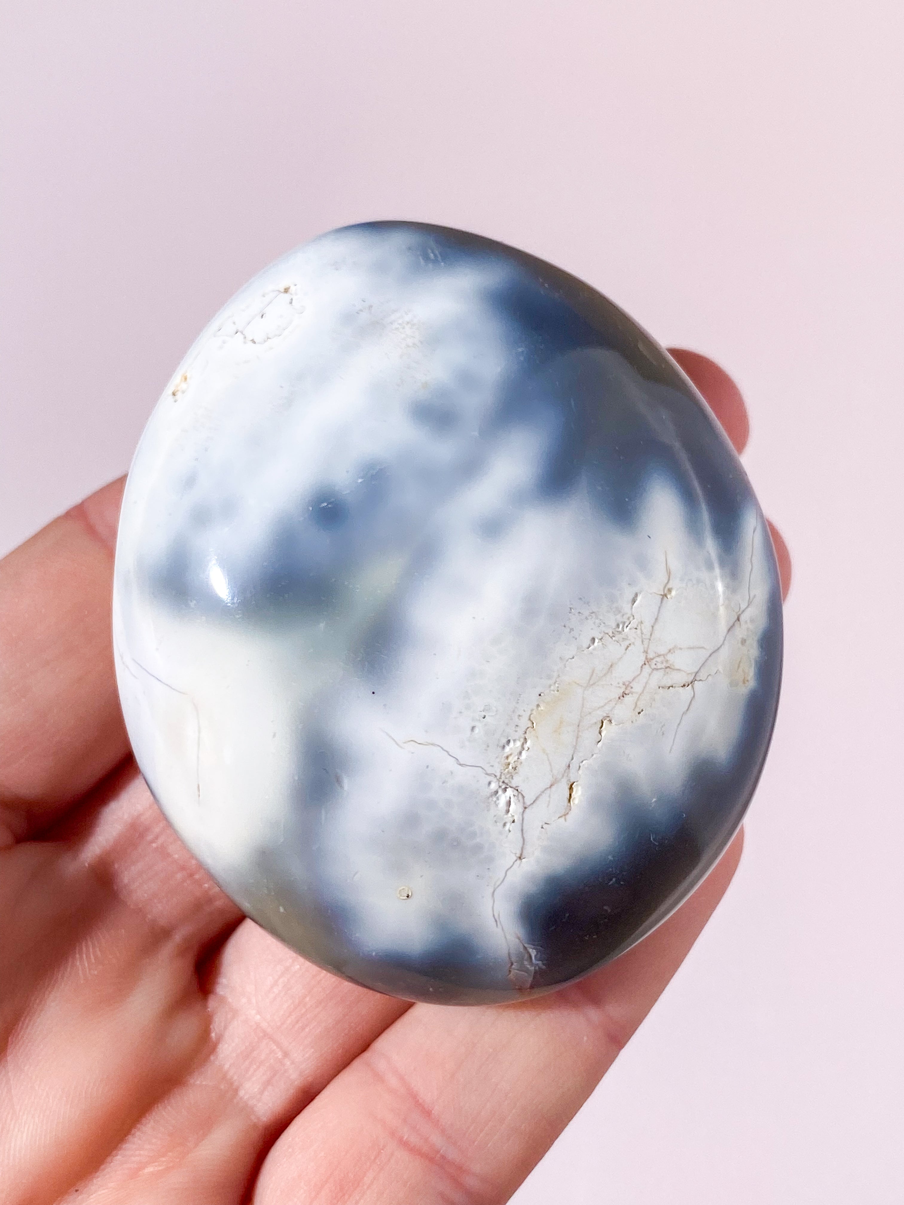 Orca Agat Palmstone (Nr. 10)