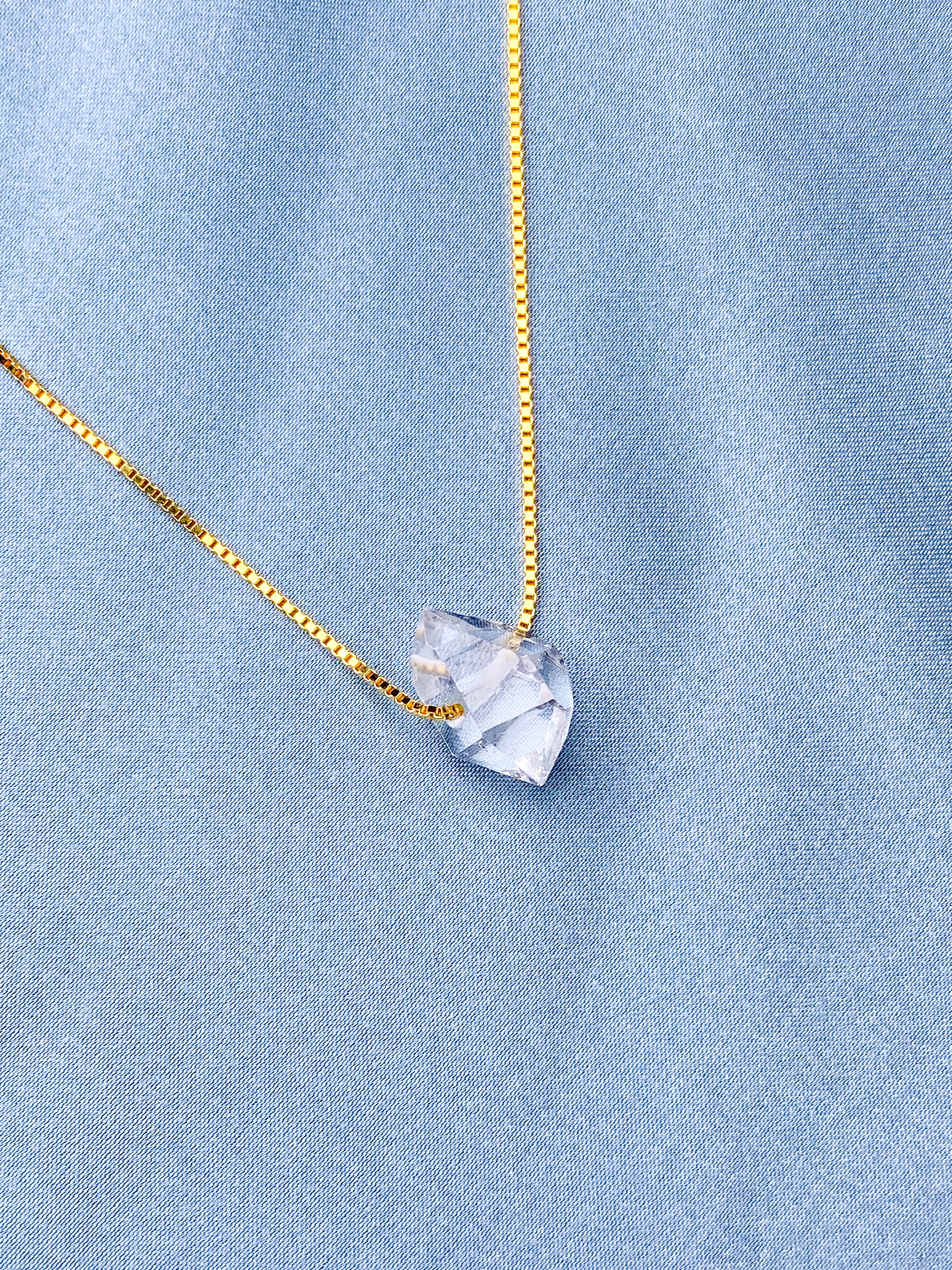 Herkimer Diamant Halskæde (Nr. 1) Eksklusiv Kvalitet