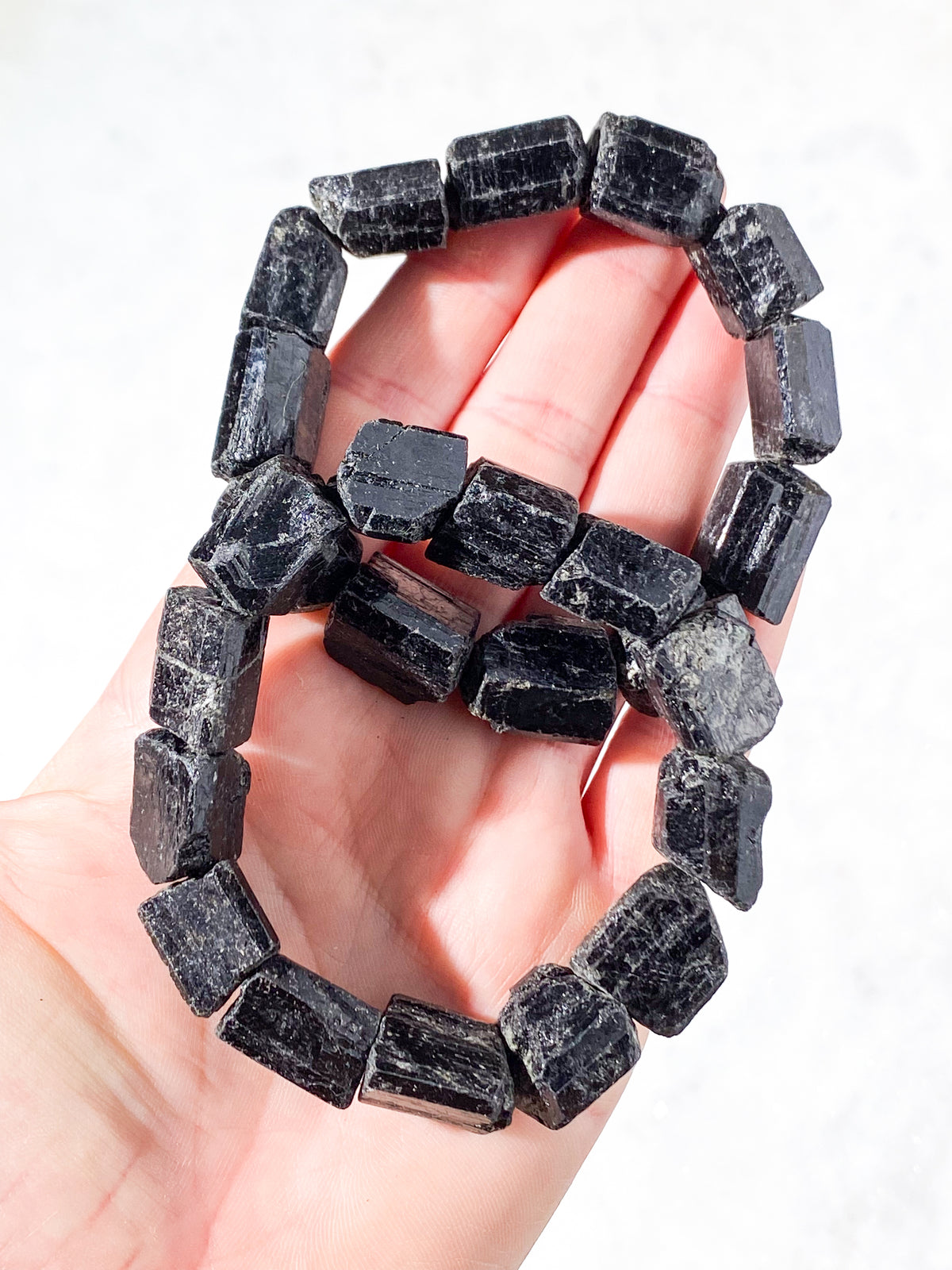 Rå Turmalin Armbånd