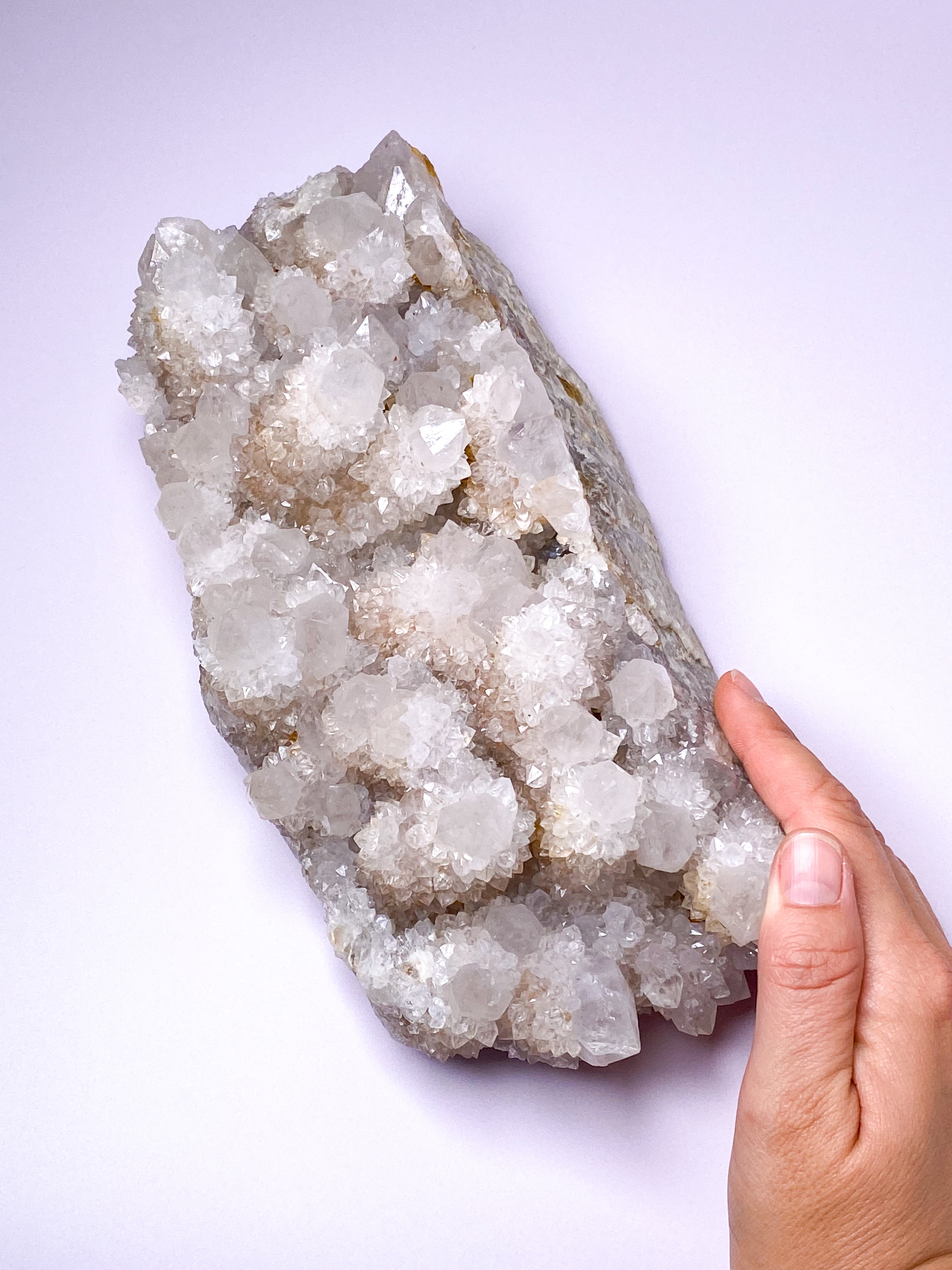 Kæmpe Hvid Spirit Quartz Klynge (Nr. 1)
