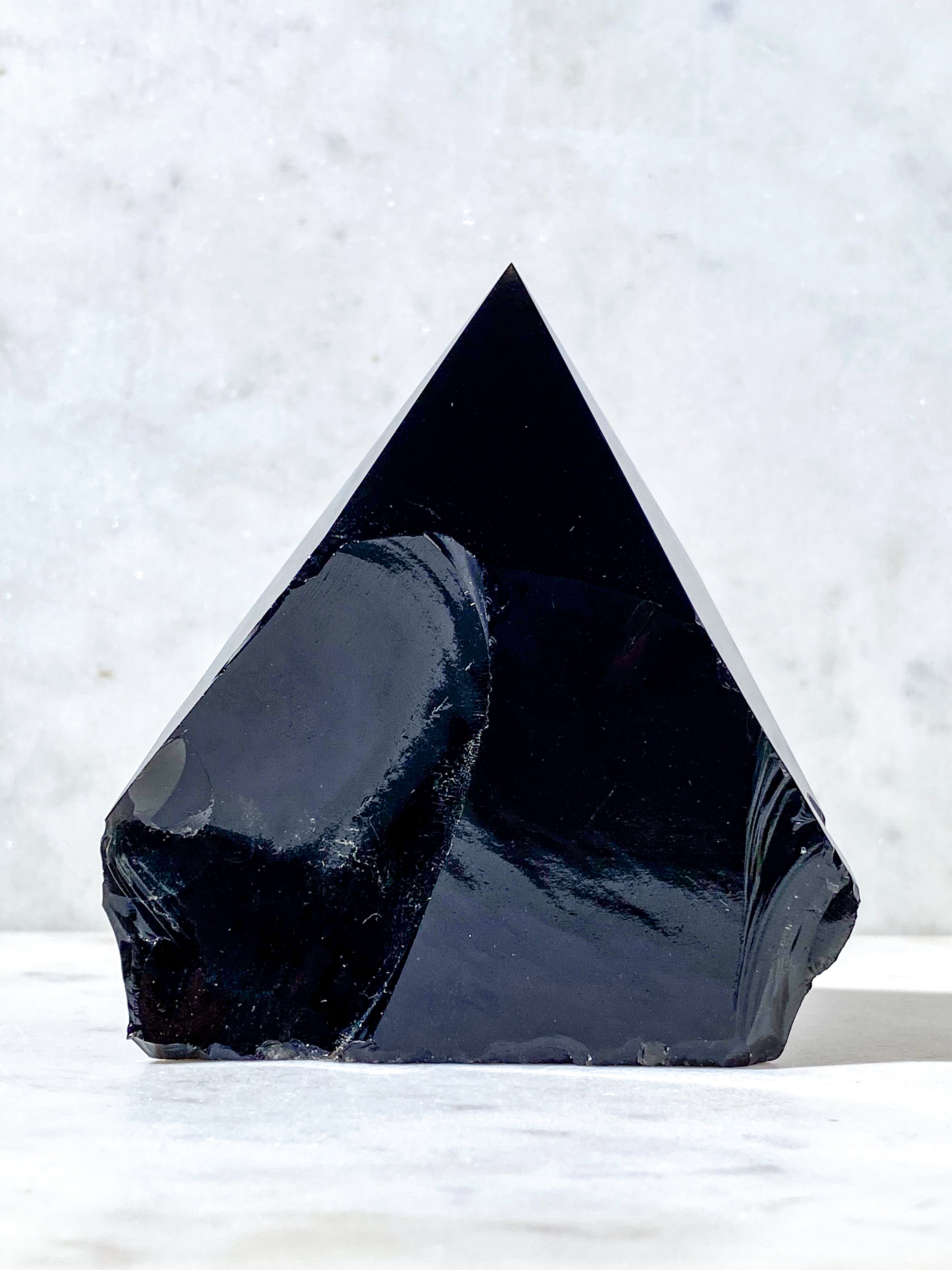 Obsidian Med Poleret Spids (Nr. 4)