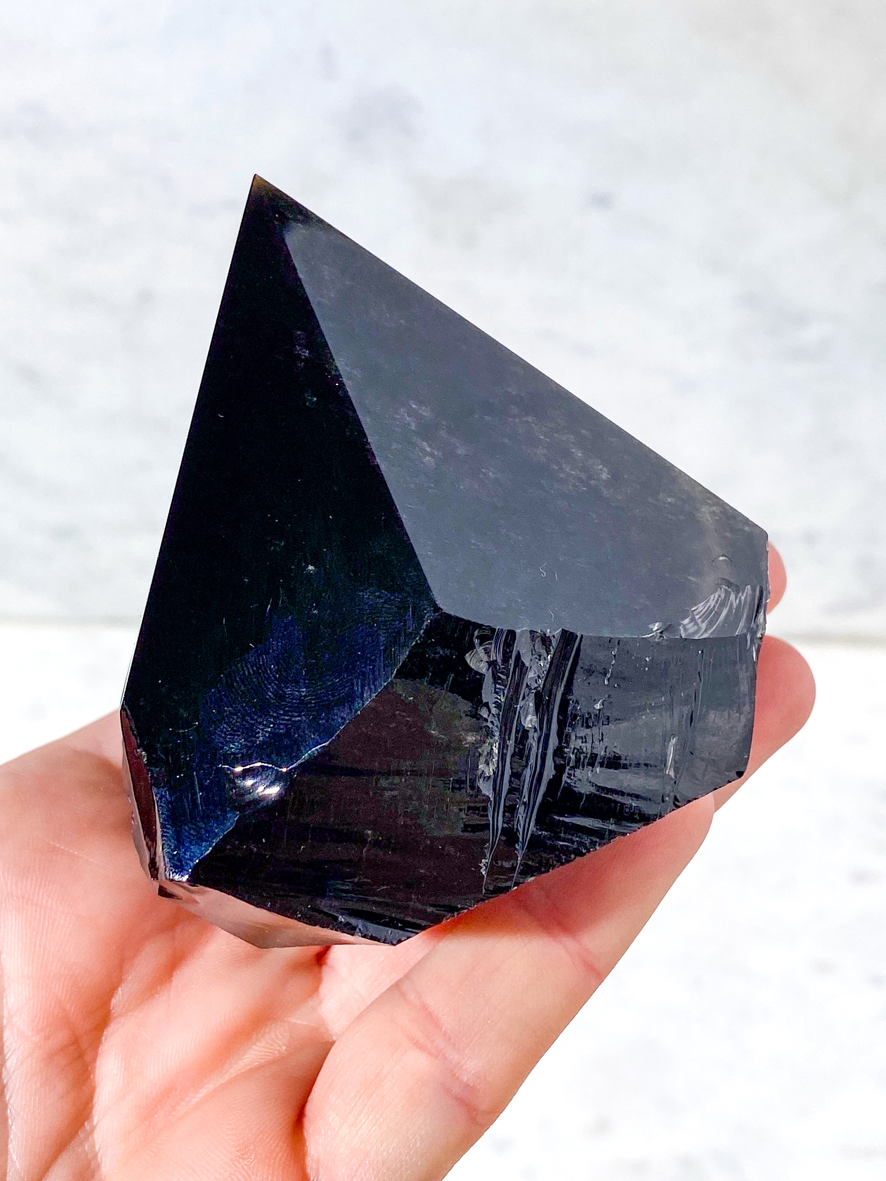 Obsidian Med Poleret Spids (Nr. 6)