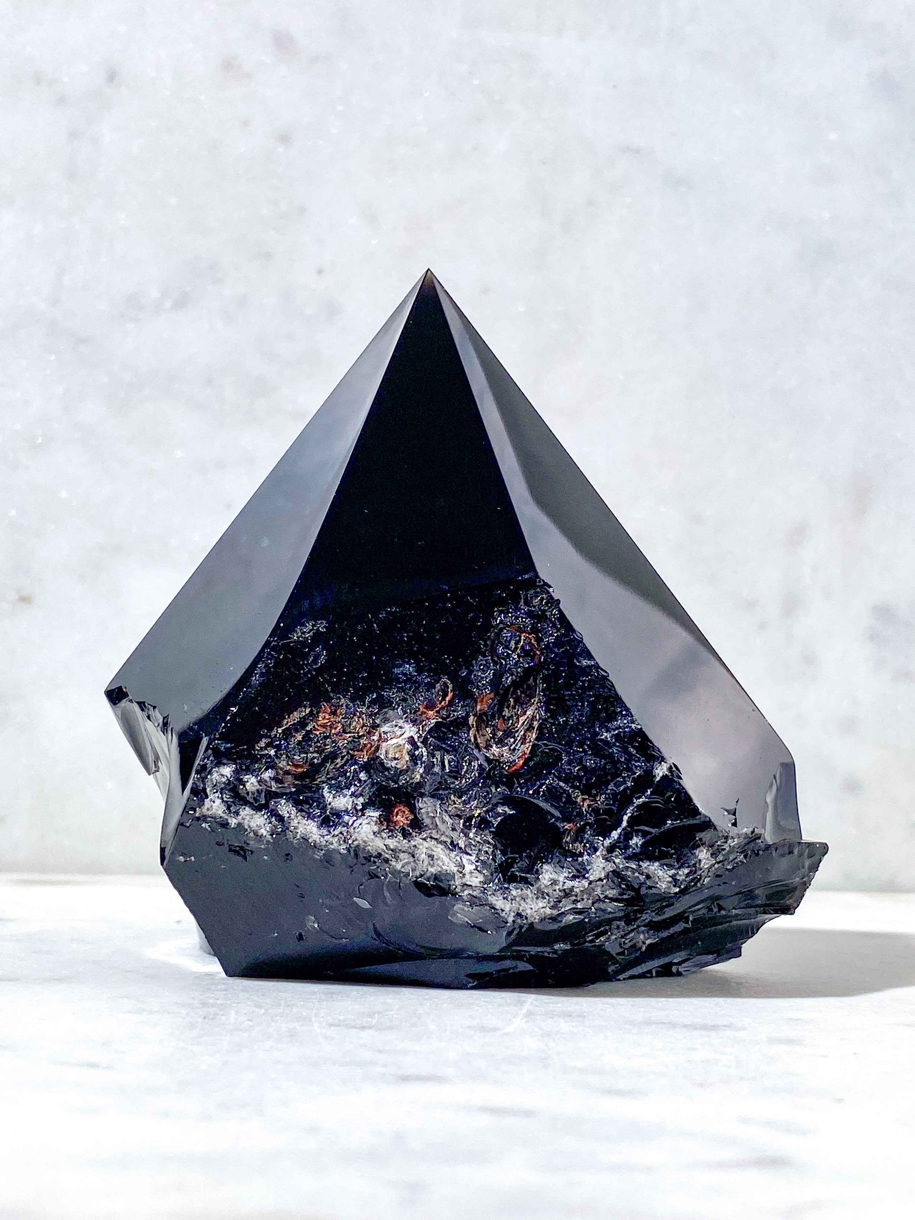 Obsidian Med Poleret Spids (Nr. 7)