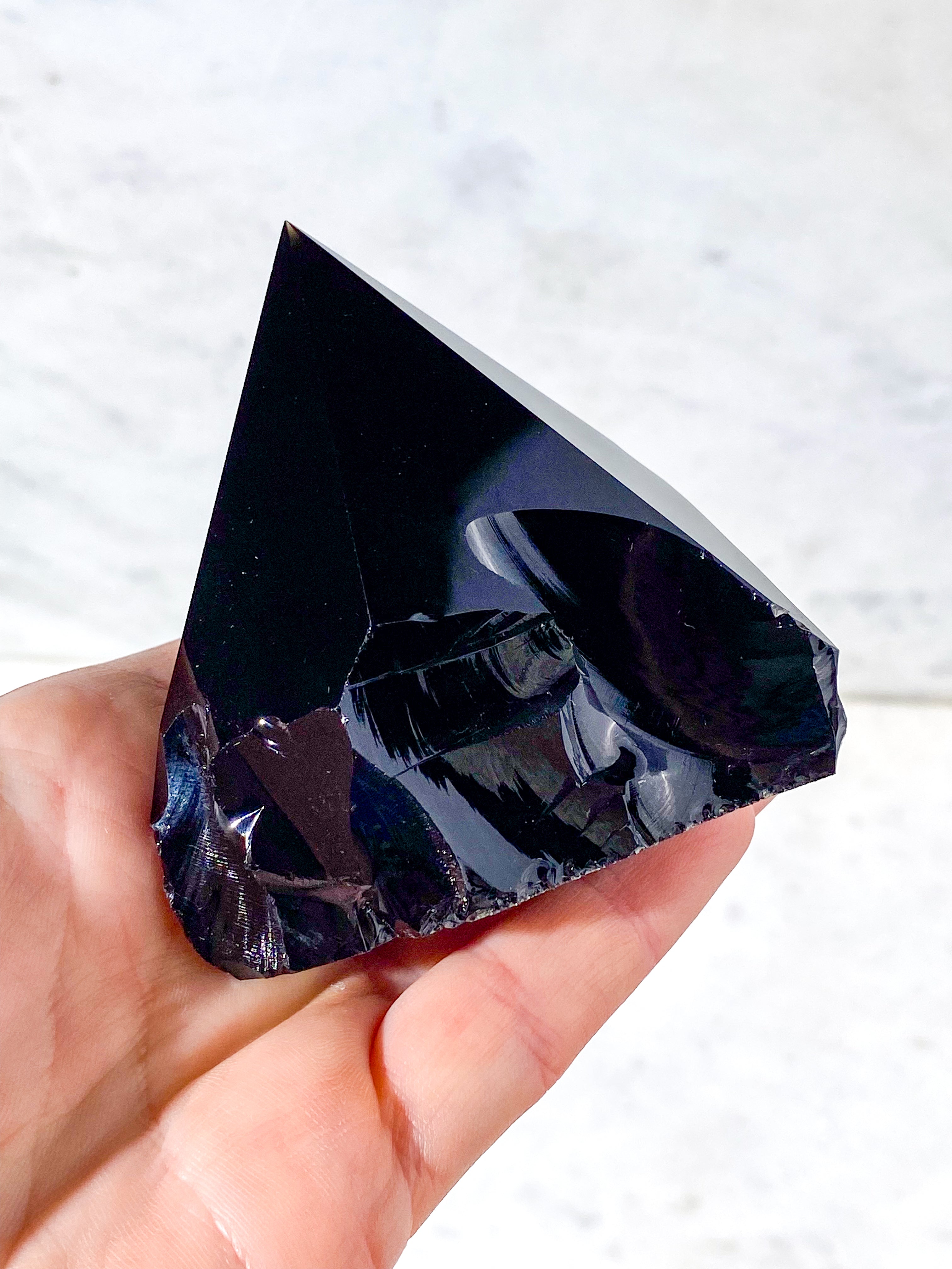 Obsidian Med Poleret Spids (Nr. 8)