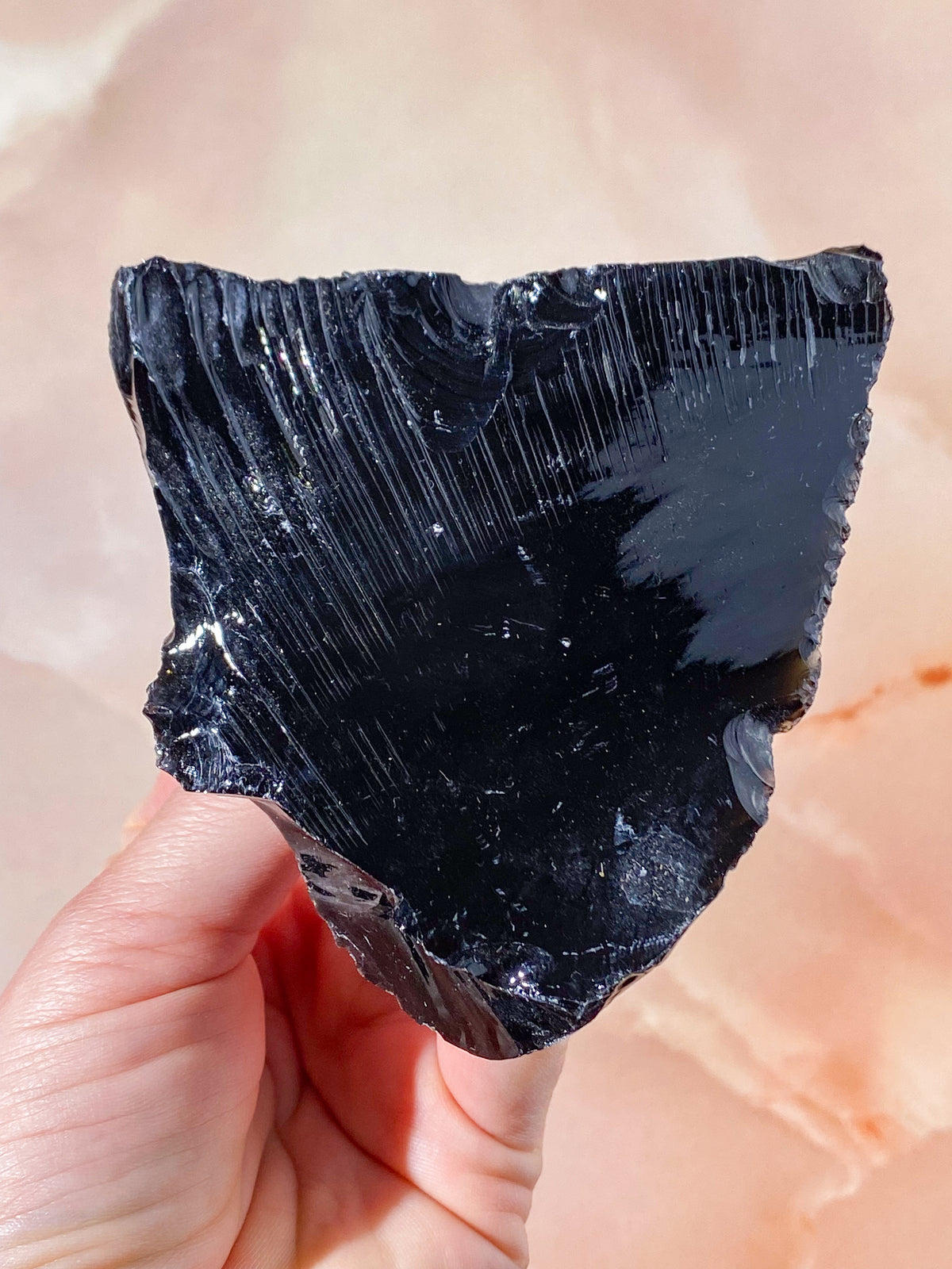 Rå Svart Obsidian (Nr. 3)