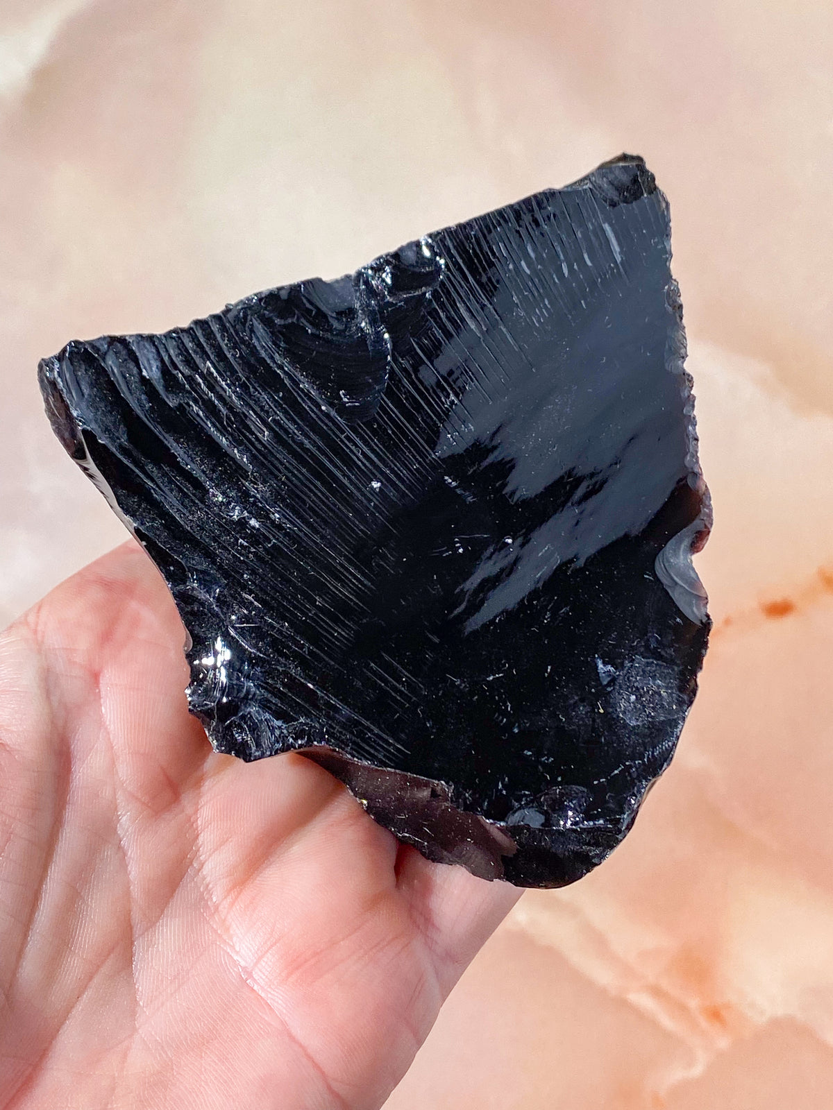 Rå Svart Obsidian (Nr. 3)