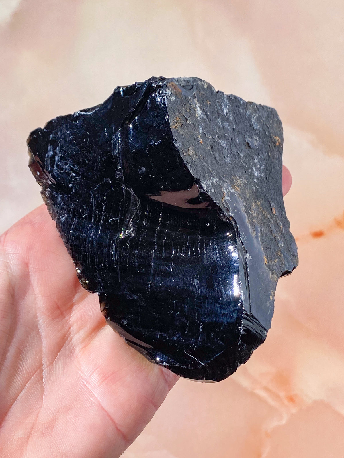 Rå Svart Obsidian (Nr. 3)