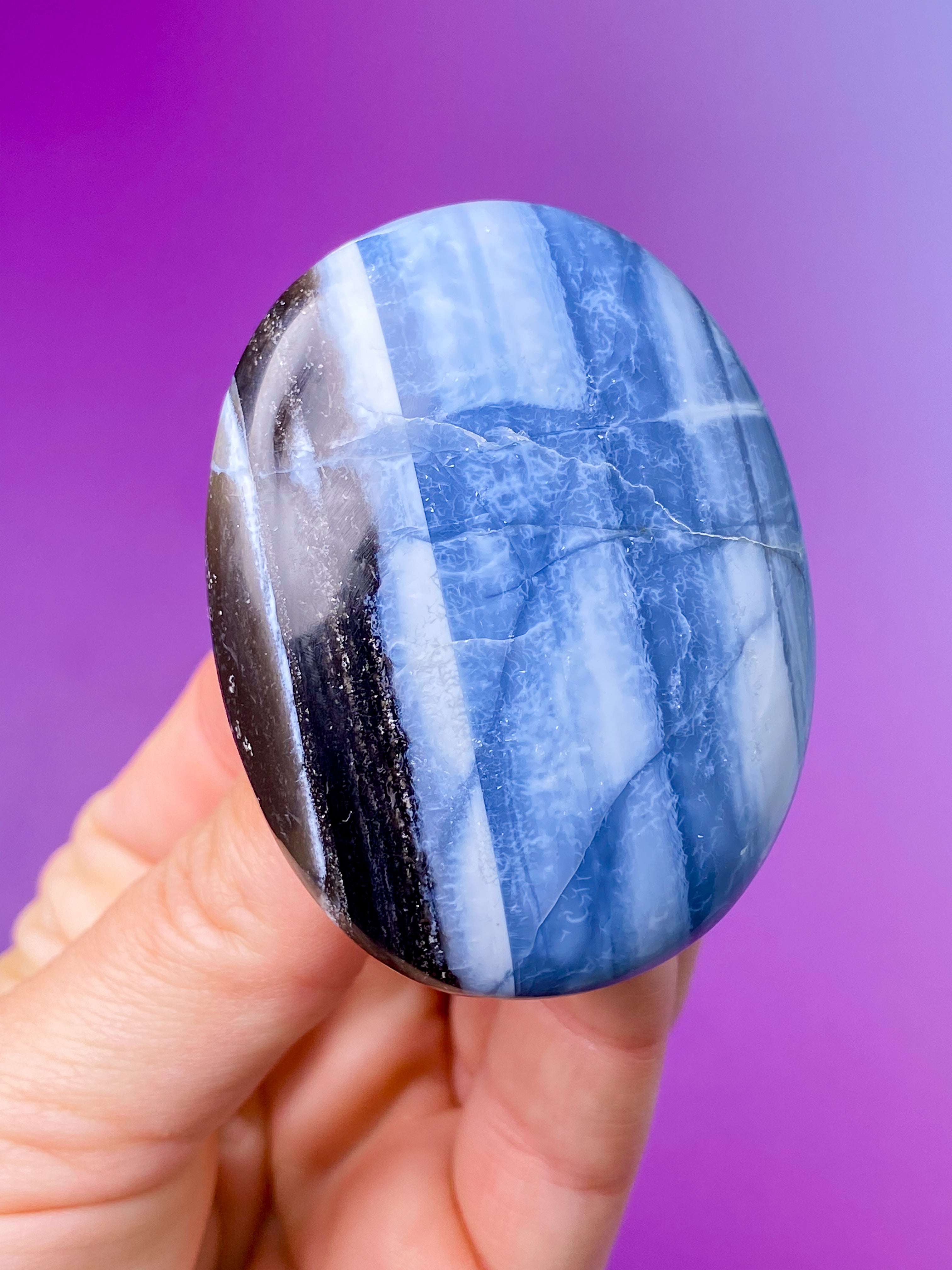 Blå Opal Palmstone (Nr. 7)