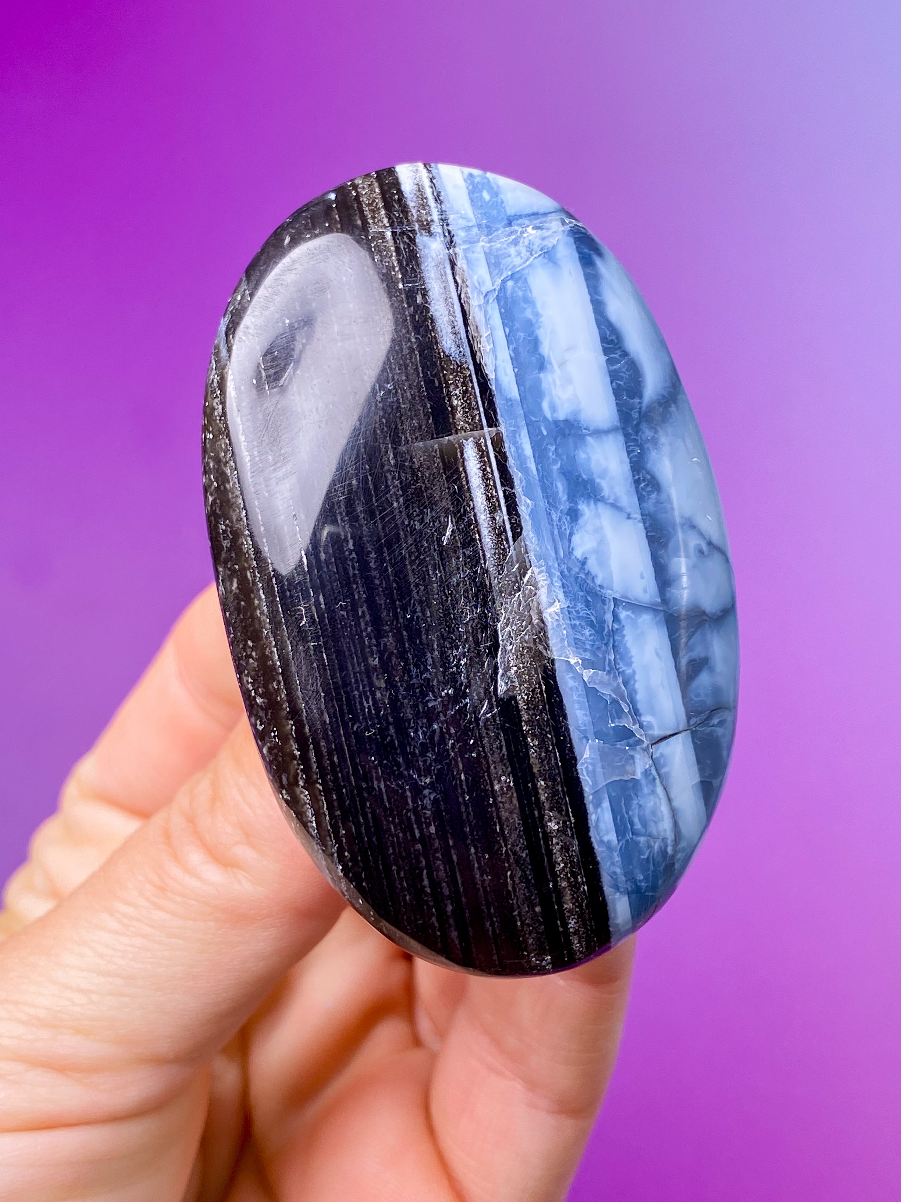 Blå Opal Palmstone (Nr. 8)