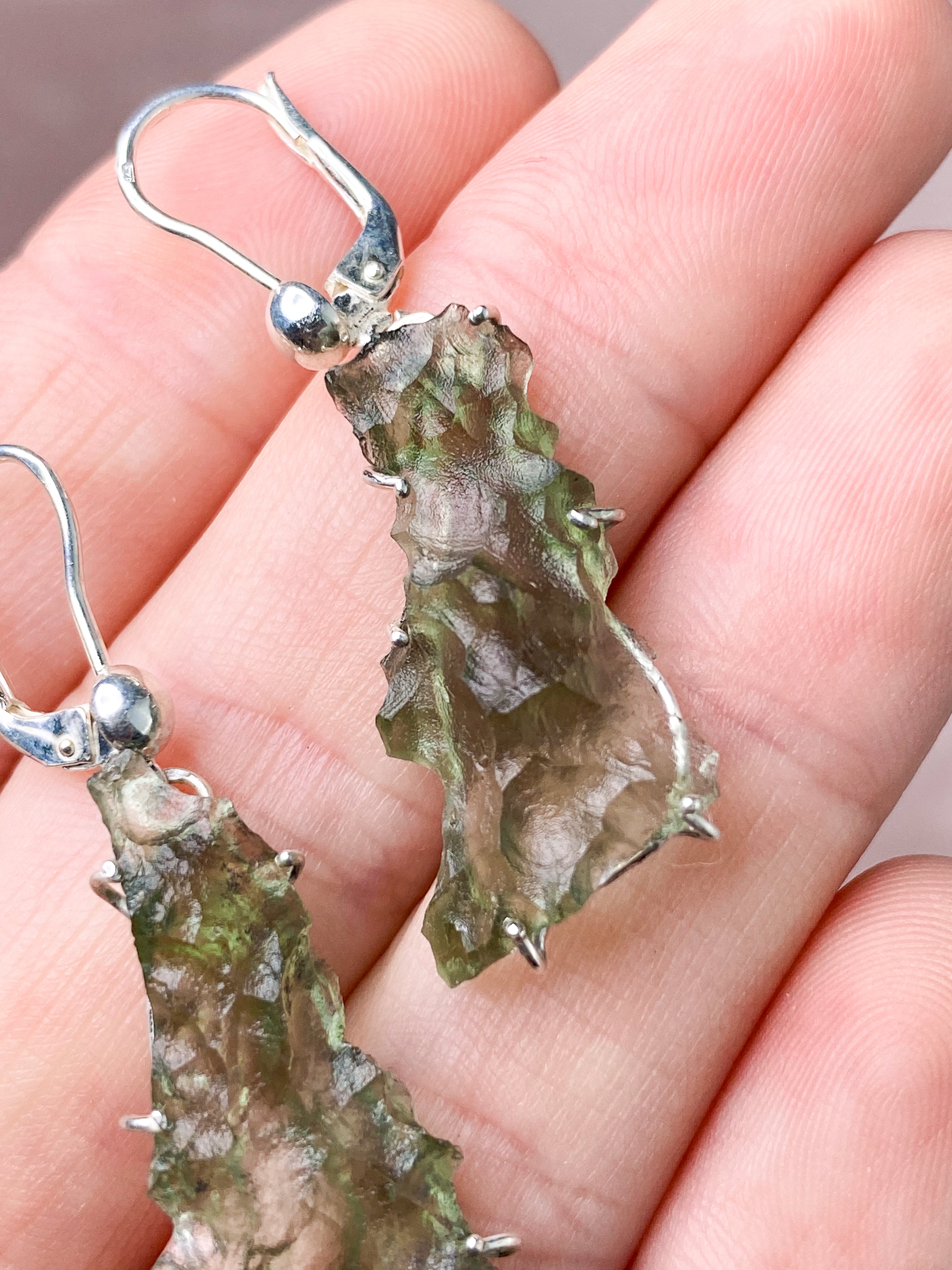 Besednice Moldavit Pendant (nr 20)