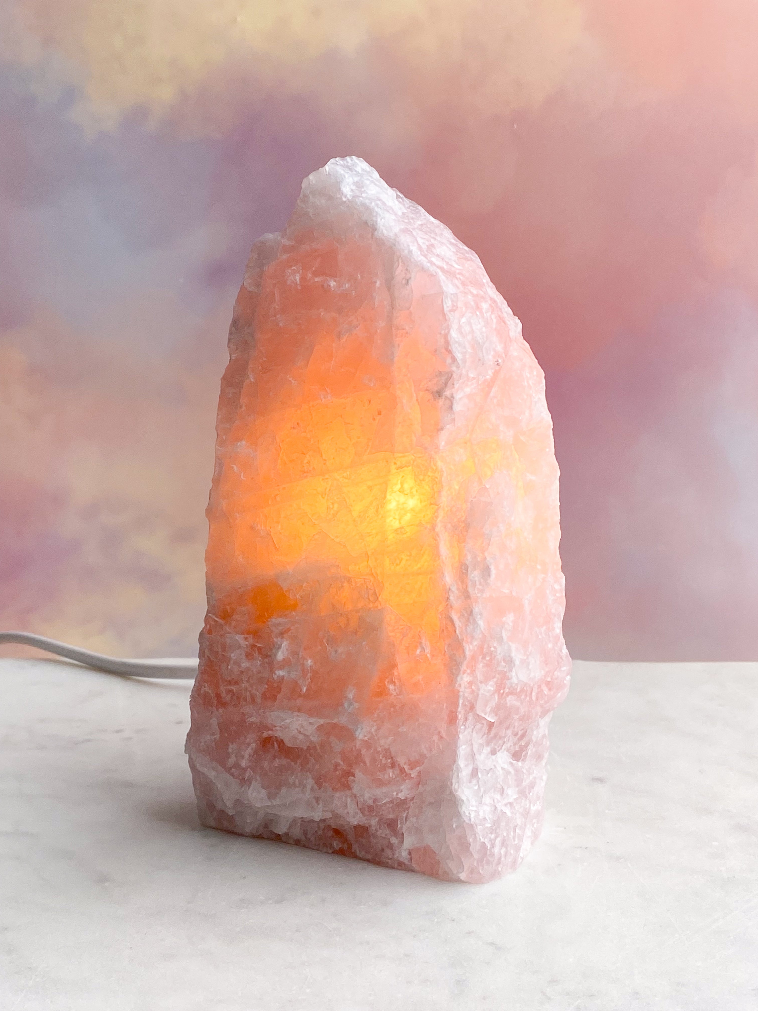 Rosakvarts Lampe (Nr. 2)