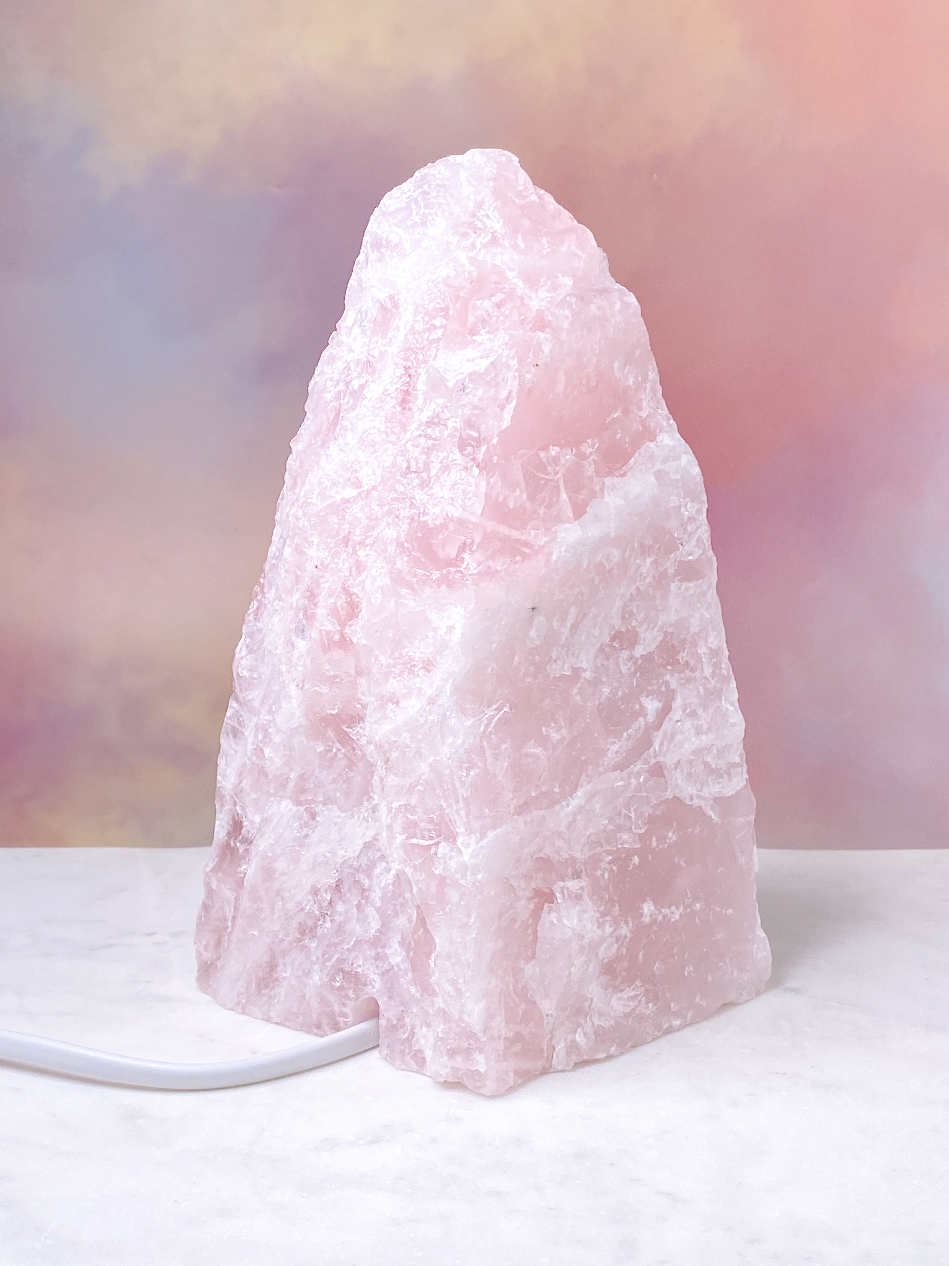 Rosakvarts Lampe (Nr. 3)