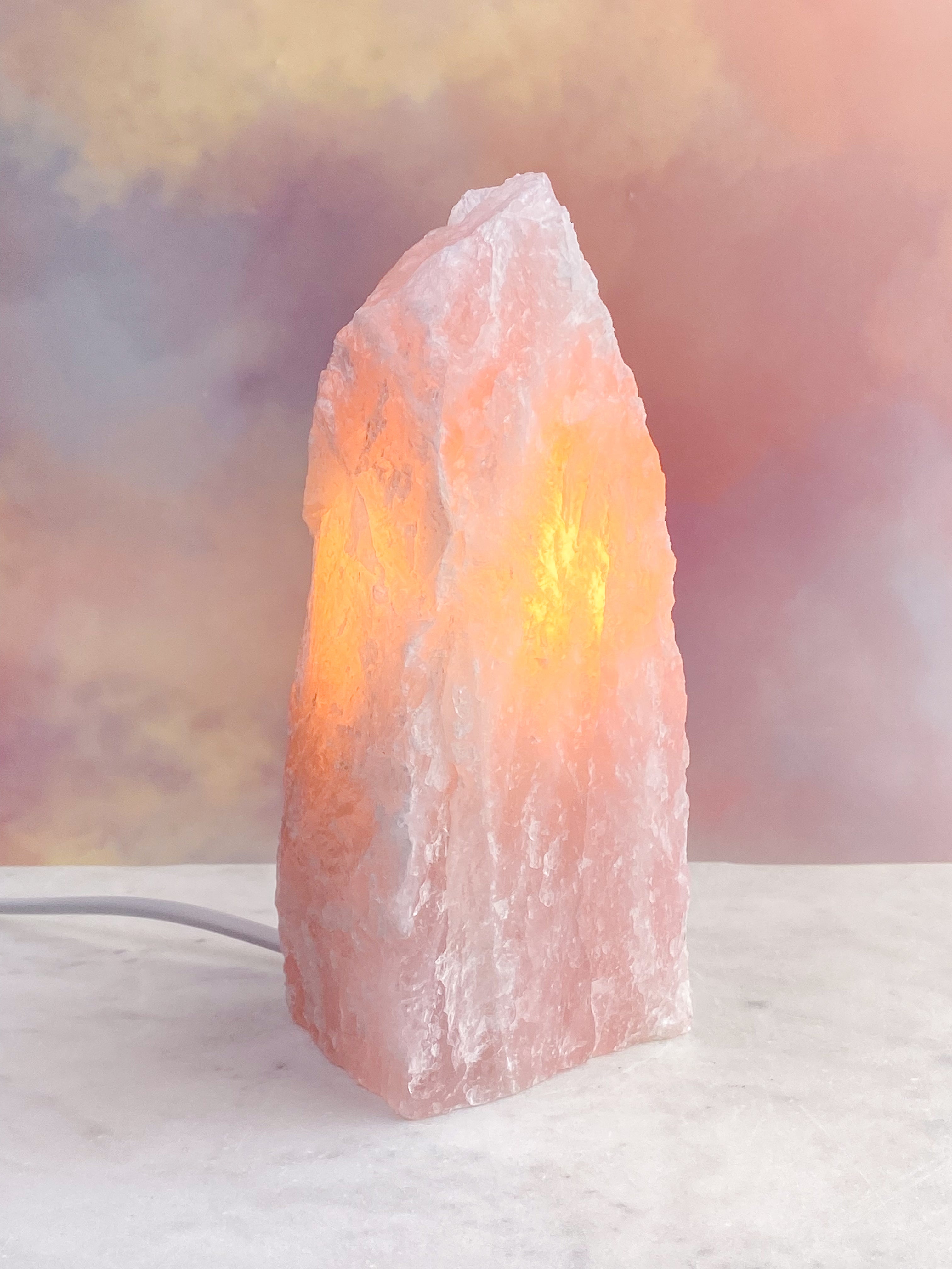 Rosakvarts Lampe (Nr. 9)