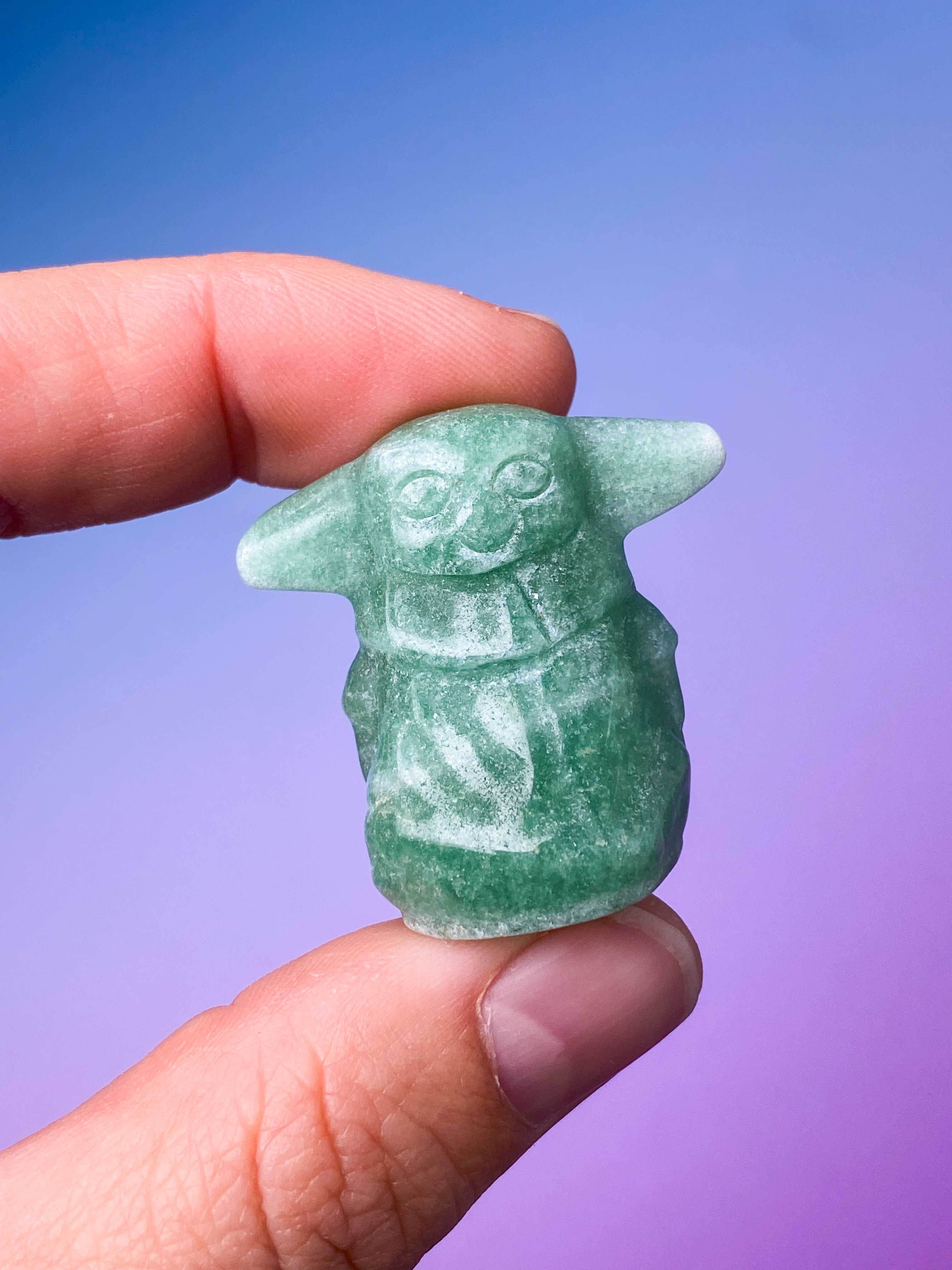 Grøn Aventurin Baby Yoda