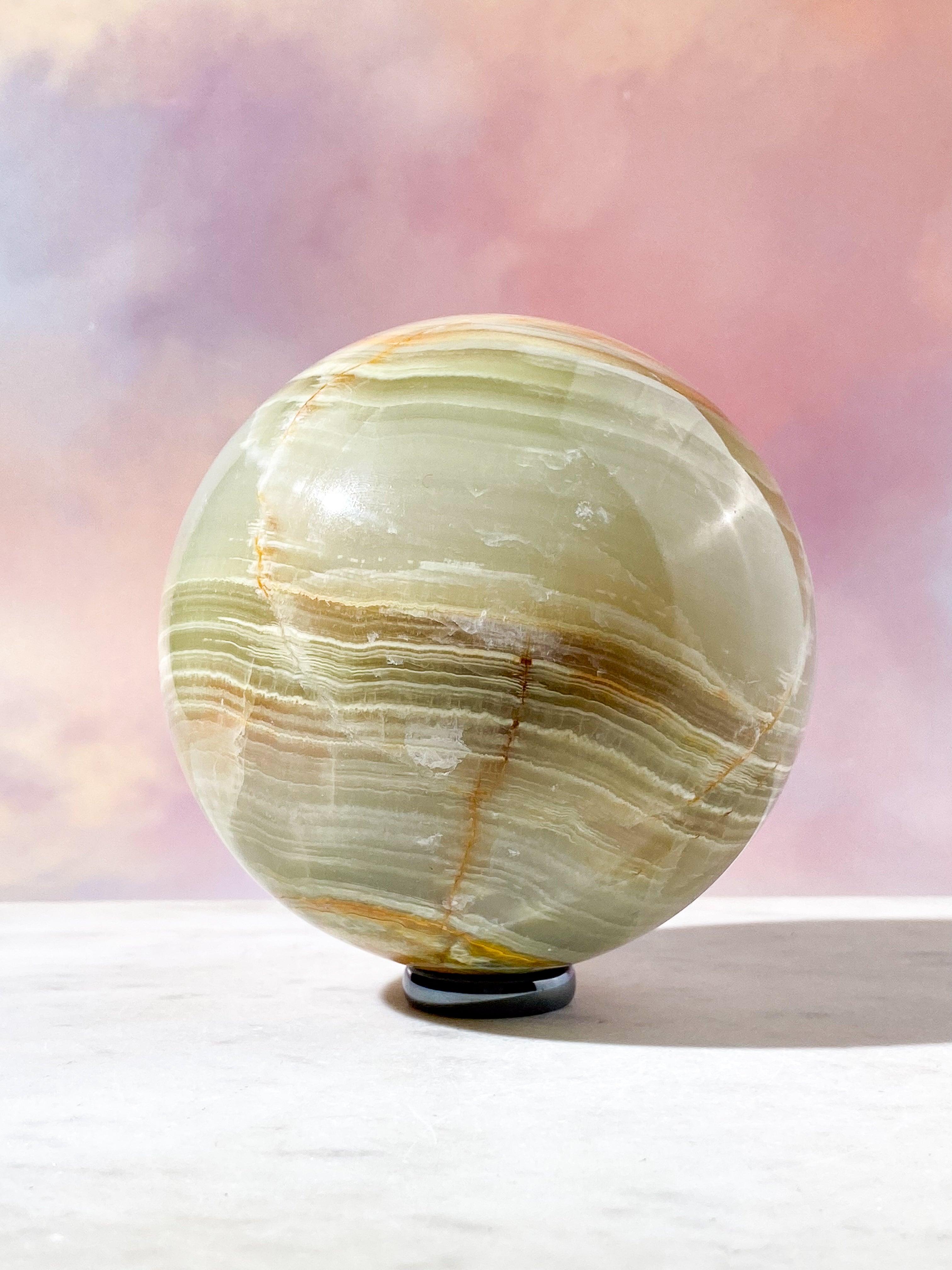 Stor Grøn Onyx Kugle (Nr. 2)
