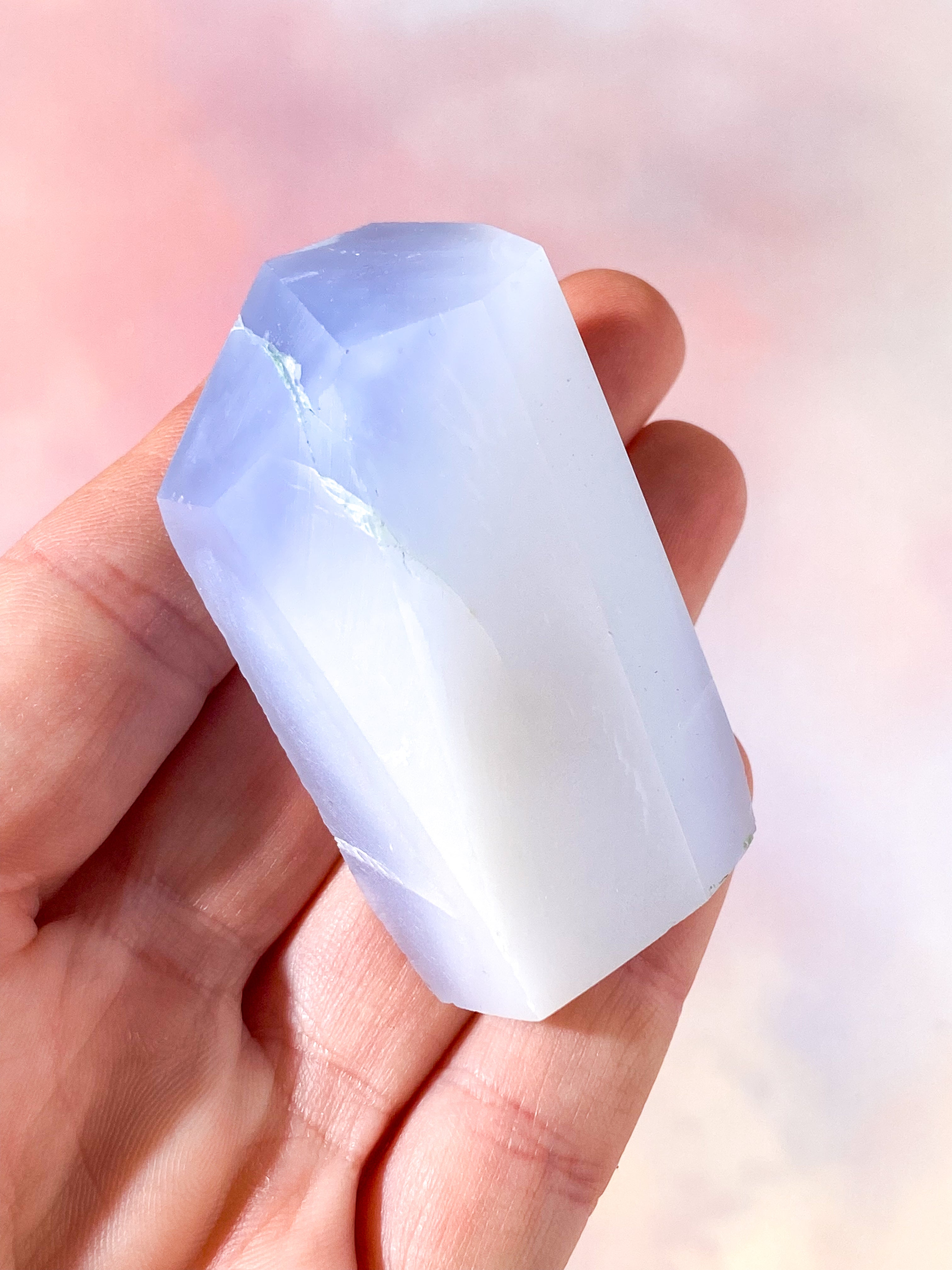 Blå Chalcedon Freeform (Nr. 5)