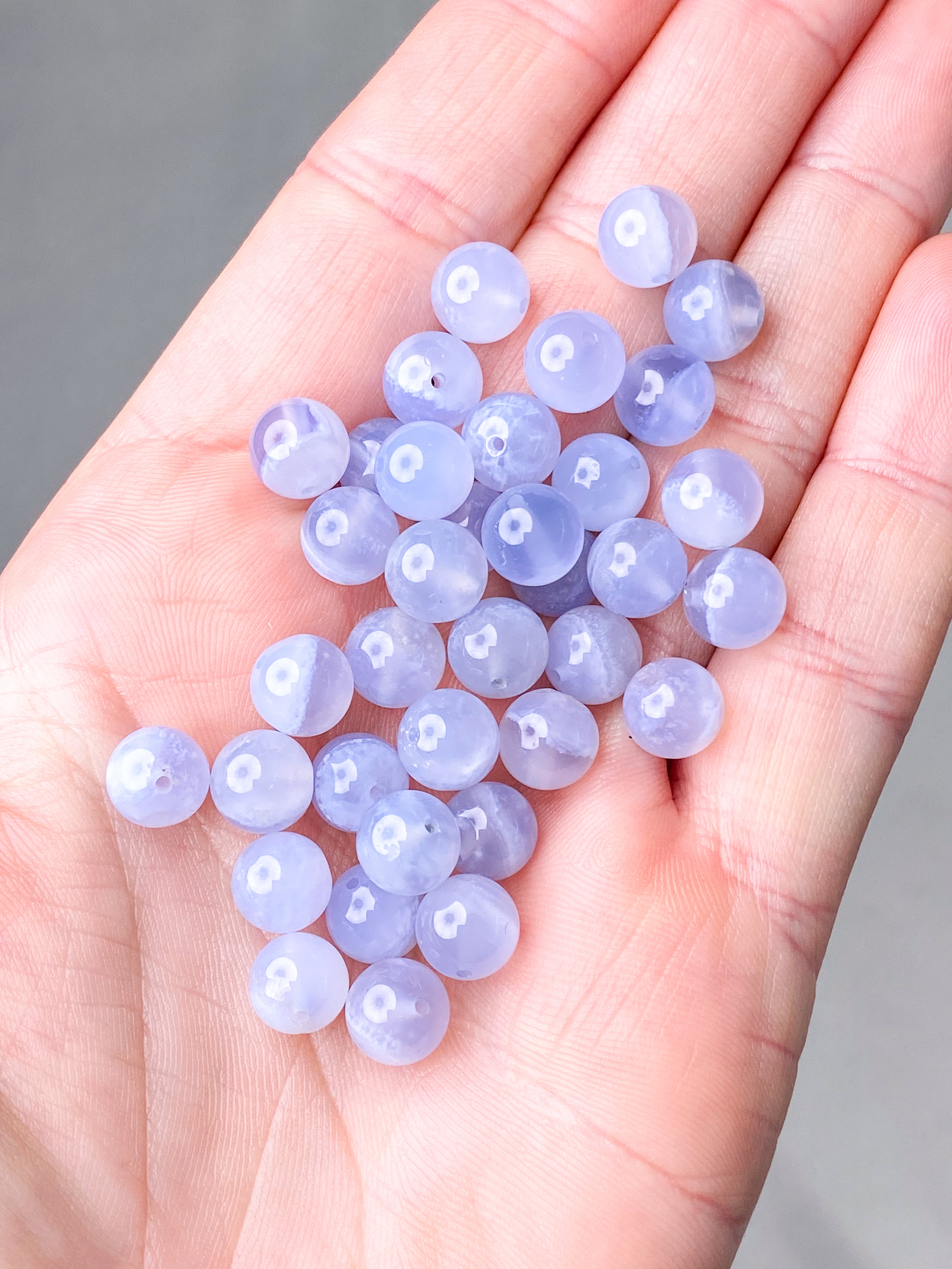 Akvamarin - Petite Heart - Guld