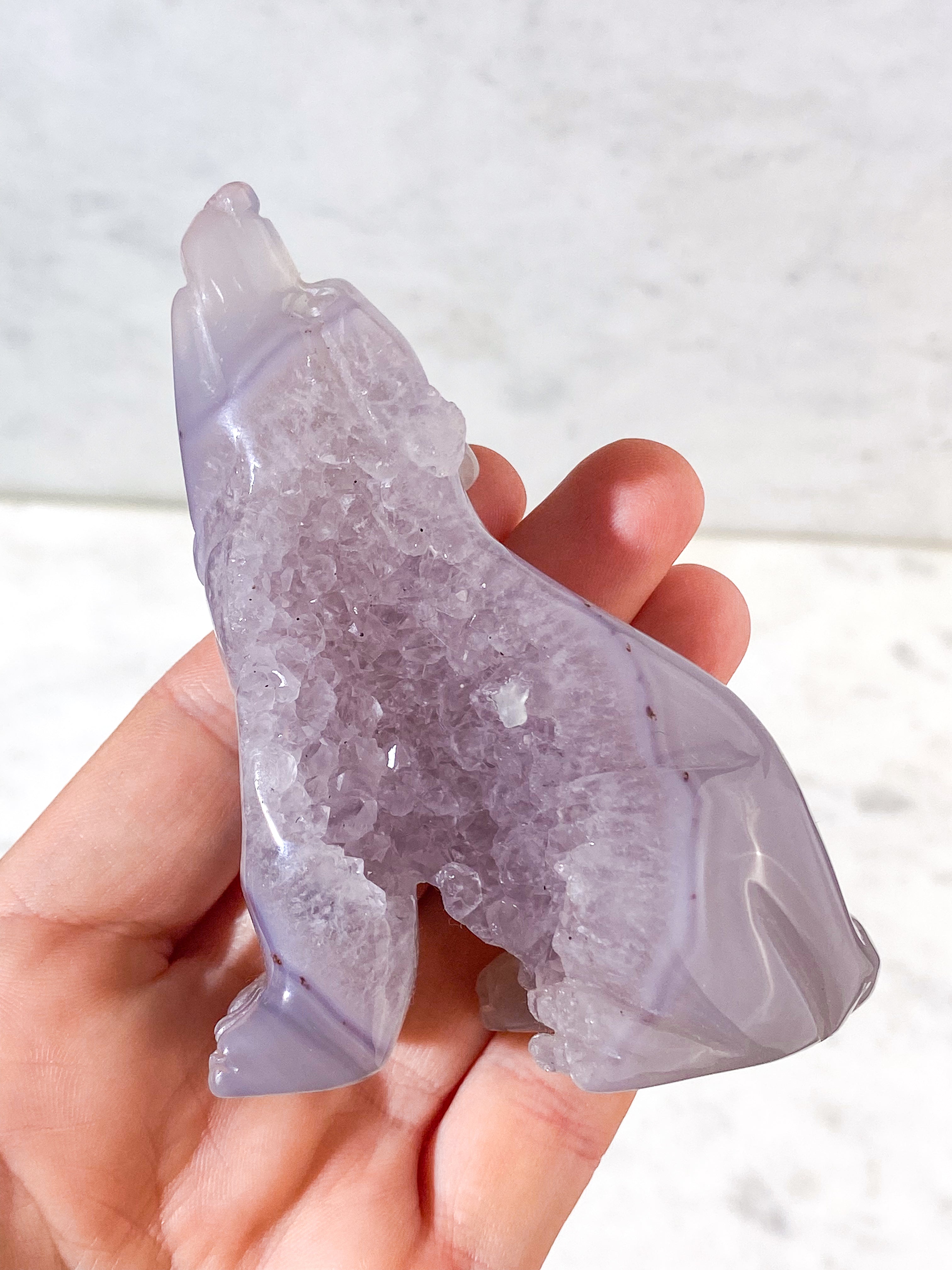 Druzy Agat Varg (Nr. 16)