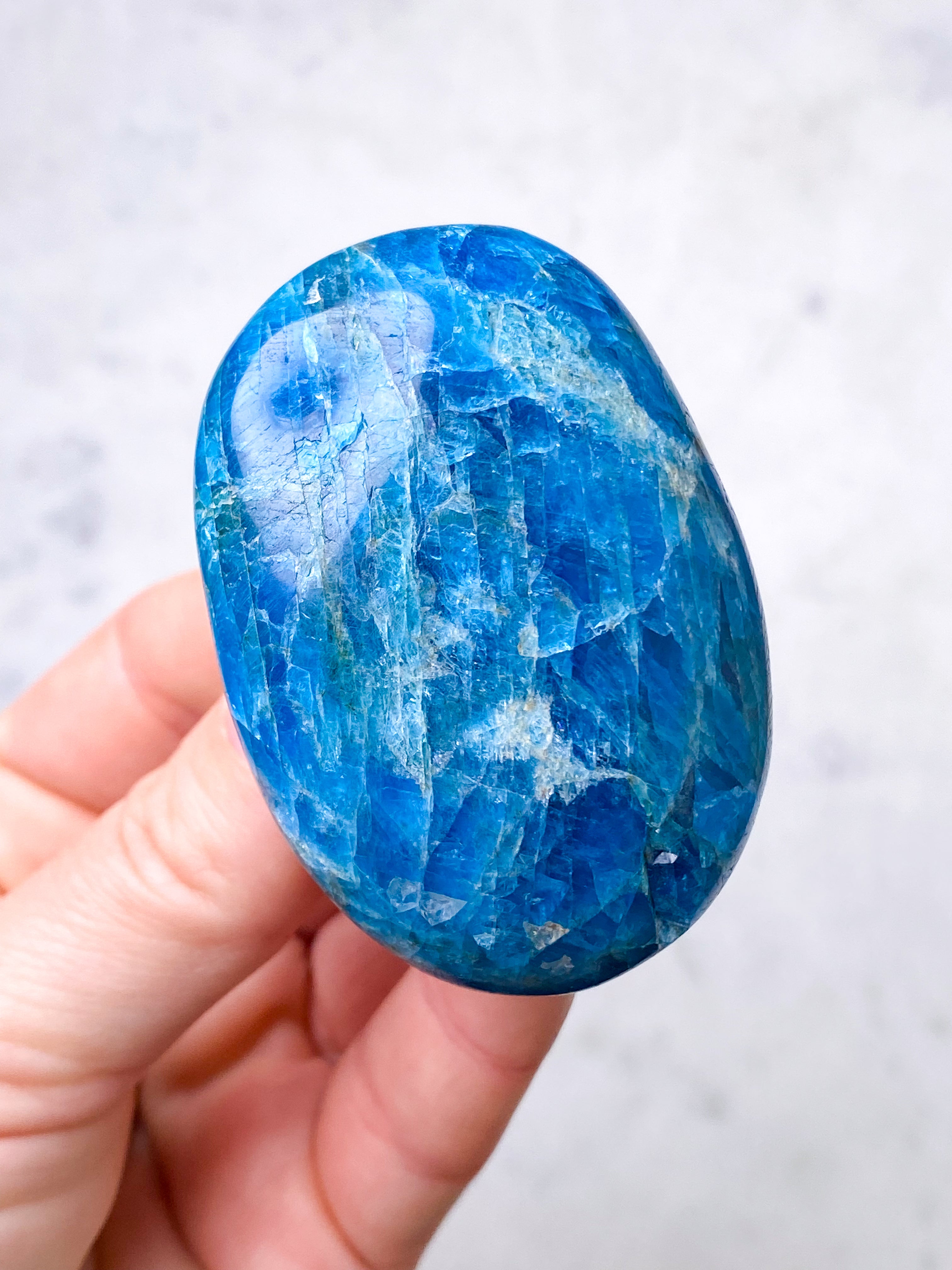 Blå Apatit Palmstone (nr 13)