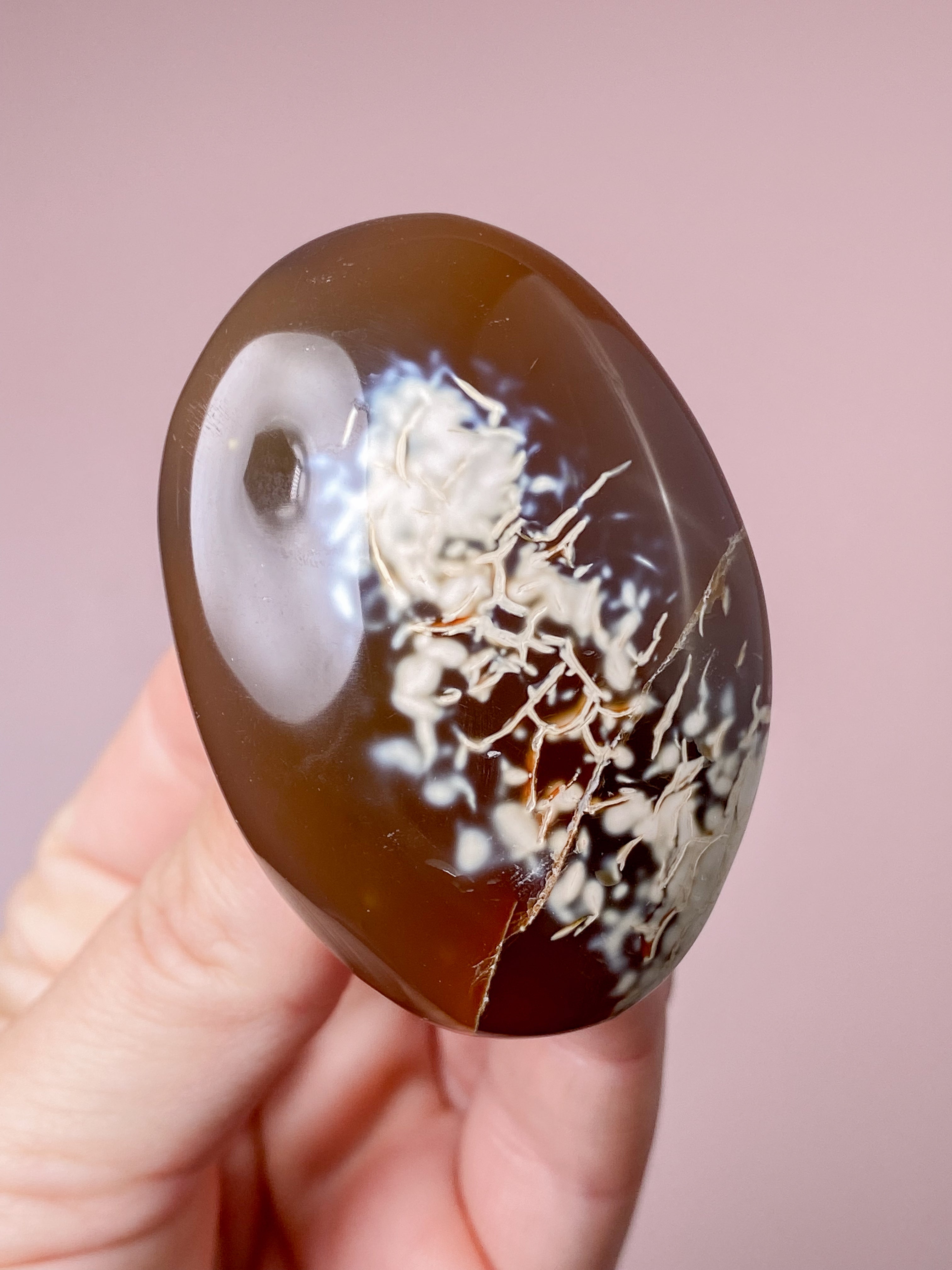 Karneol Orca Agat Palmstone (Nr. 7)