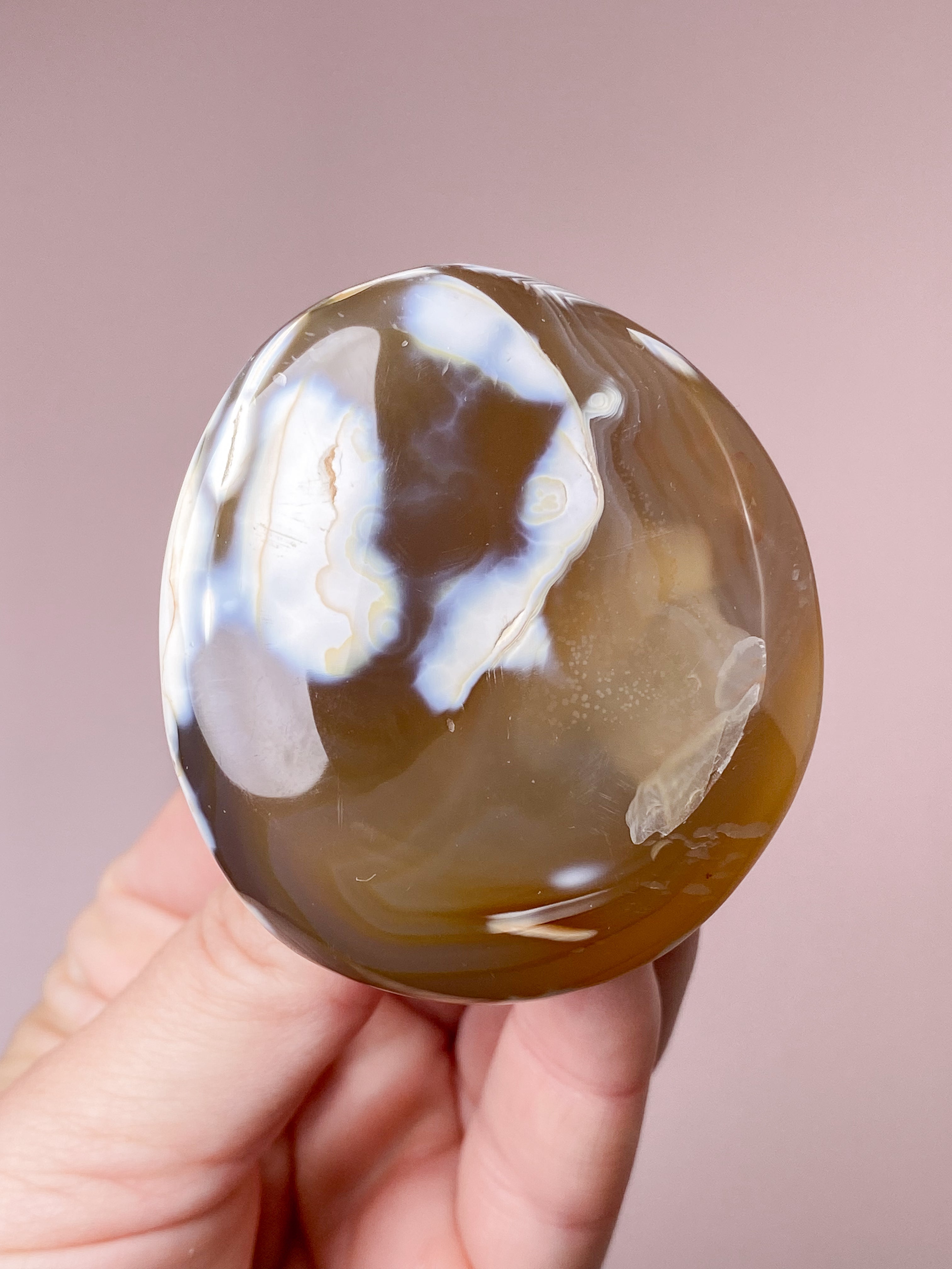 Karneol Orca Agat Palmstone (Nr. 11)