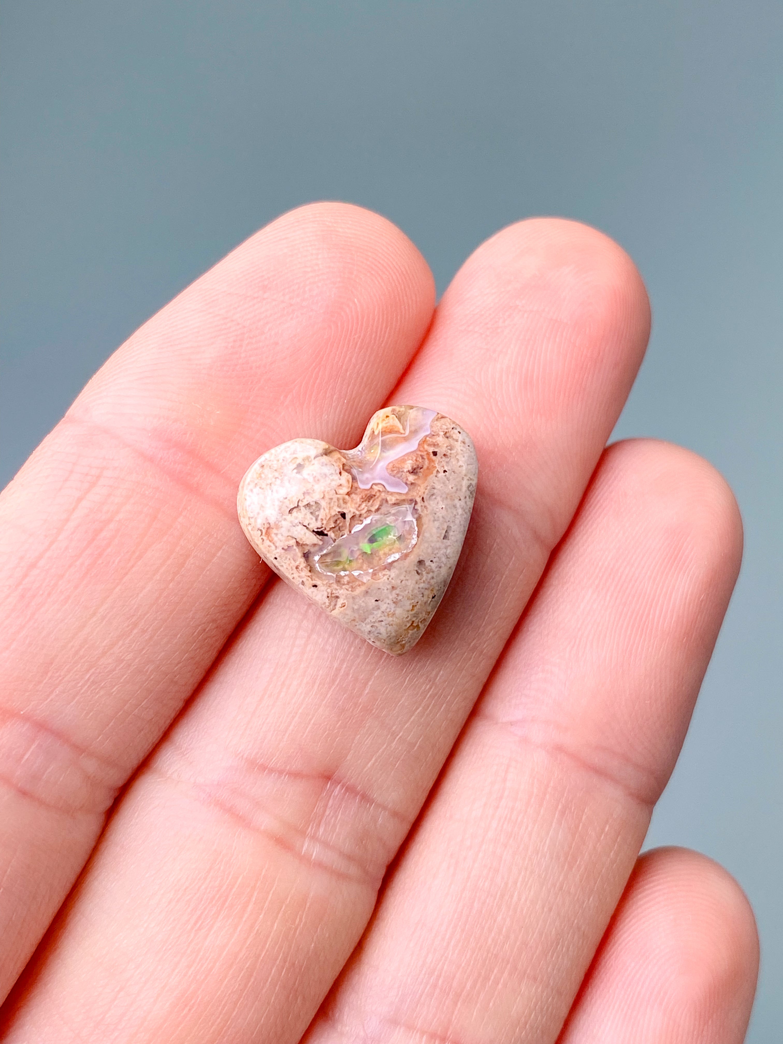 Mexicansk Opal Hjerte (Nr. 5)