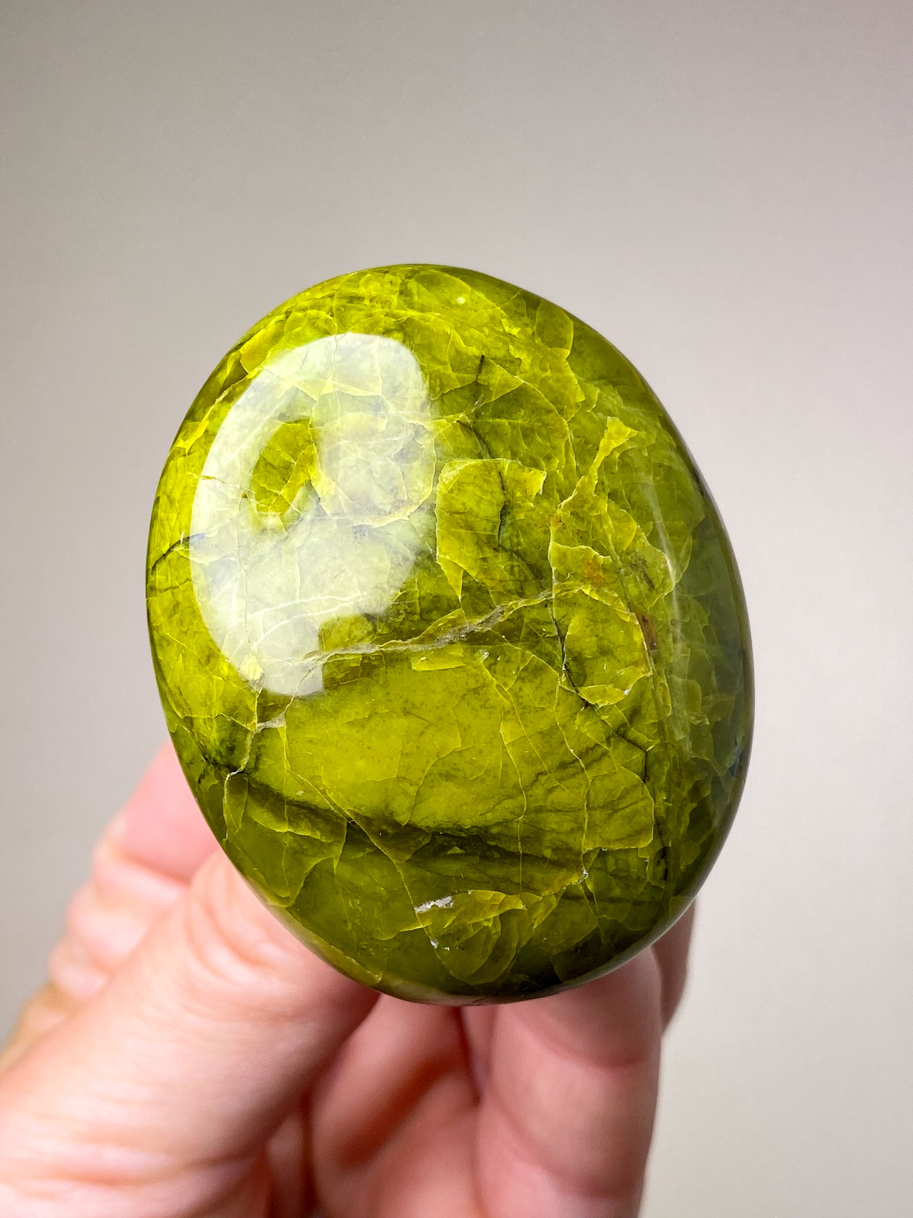 Grön opal polerad